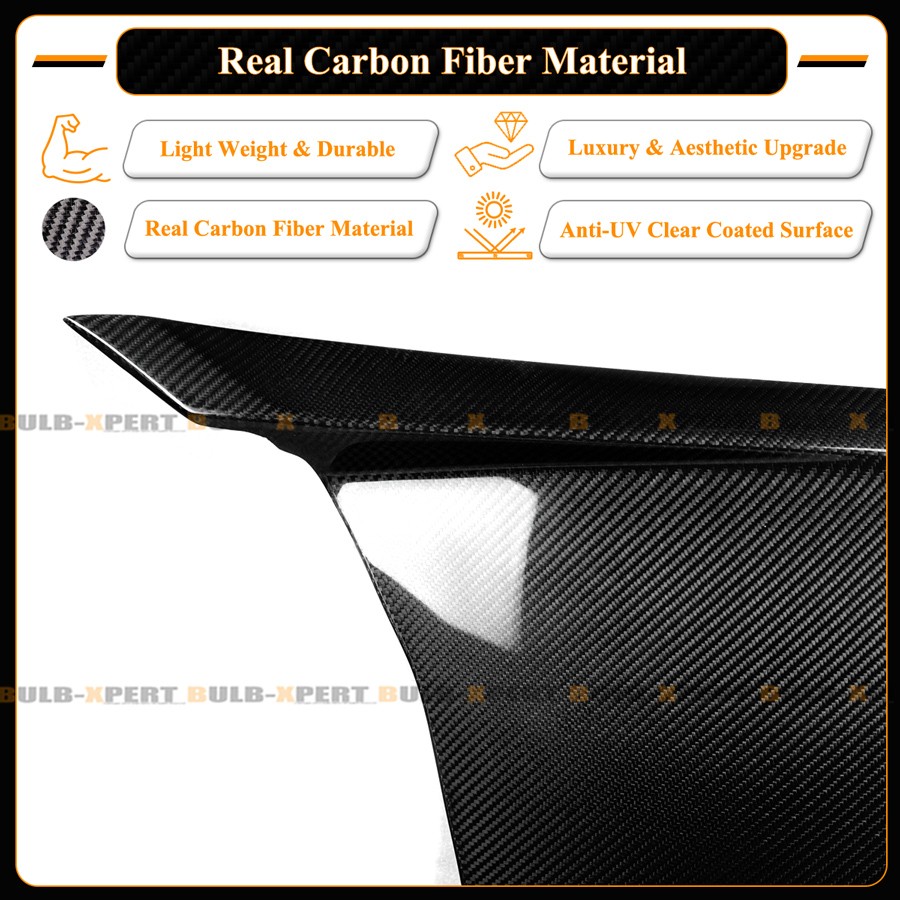 For 2020-26 Toyota GR Supra A90 EVS Style Carbon Fiber Front Fender Panel Cover