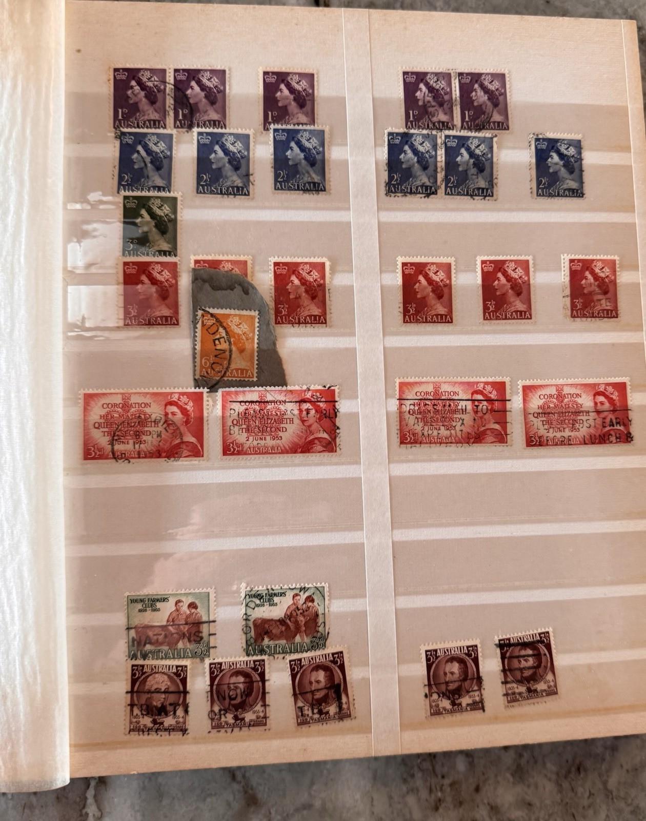 Australia Stamp Album. 1940’s - 70. SG, well populated. Roos, Royalty, Sport…