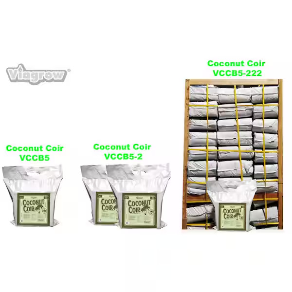 NEW 100% Coconut Coir Block of Soilless Media 11 Lb. (5KG) Retail Nutrients