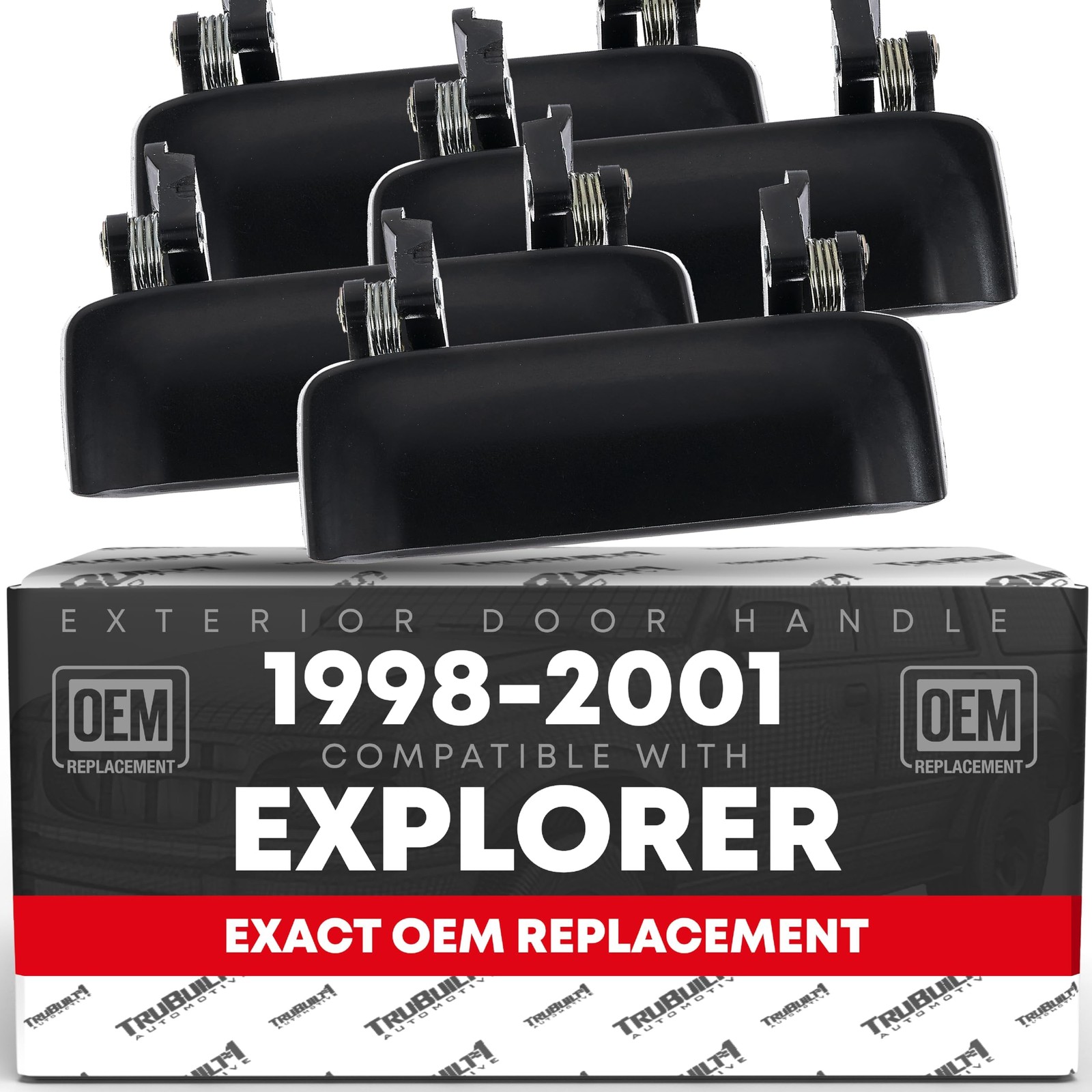 Exterior Door Handle 4-pc, Left & Right for Ford Explorer; Mercury Mountaineer