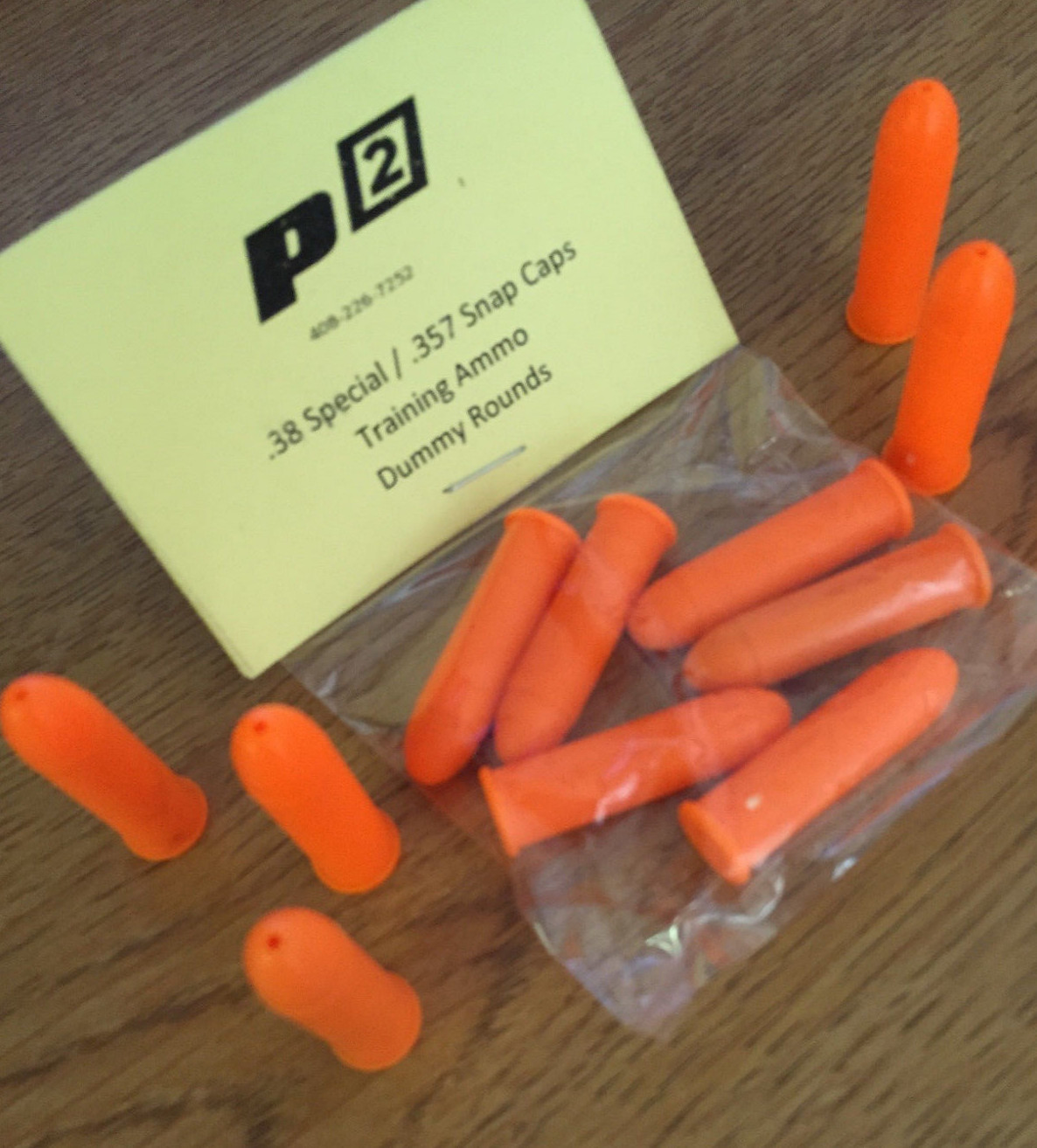P2 .38 spl Cal SNAP CAPS TRAIN AMMO BULLETS SHELLS PRACTICE SAFE .38 - 6 Pak