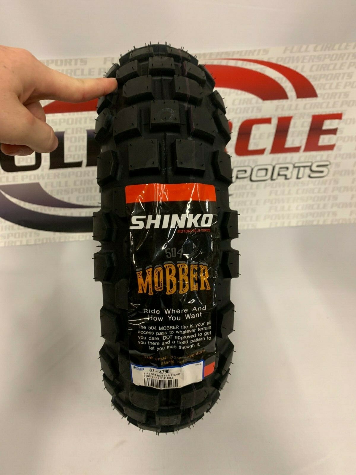 Shinko 120/70-12 & 130/70-12 Mobber Dual Sport Off Road Tire Set Honda Grom 125