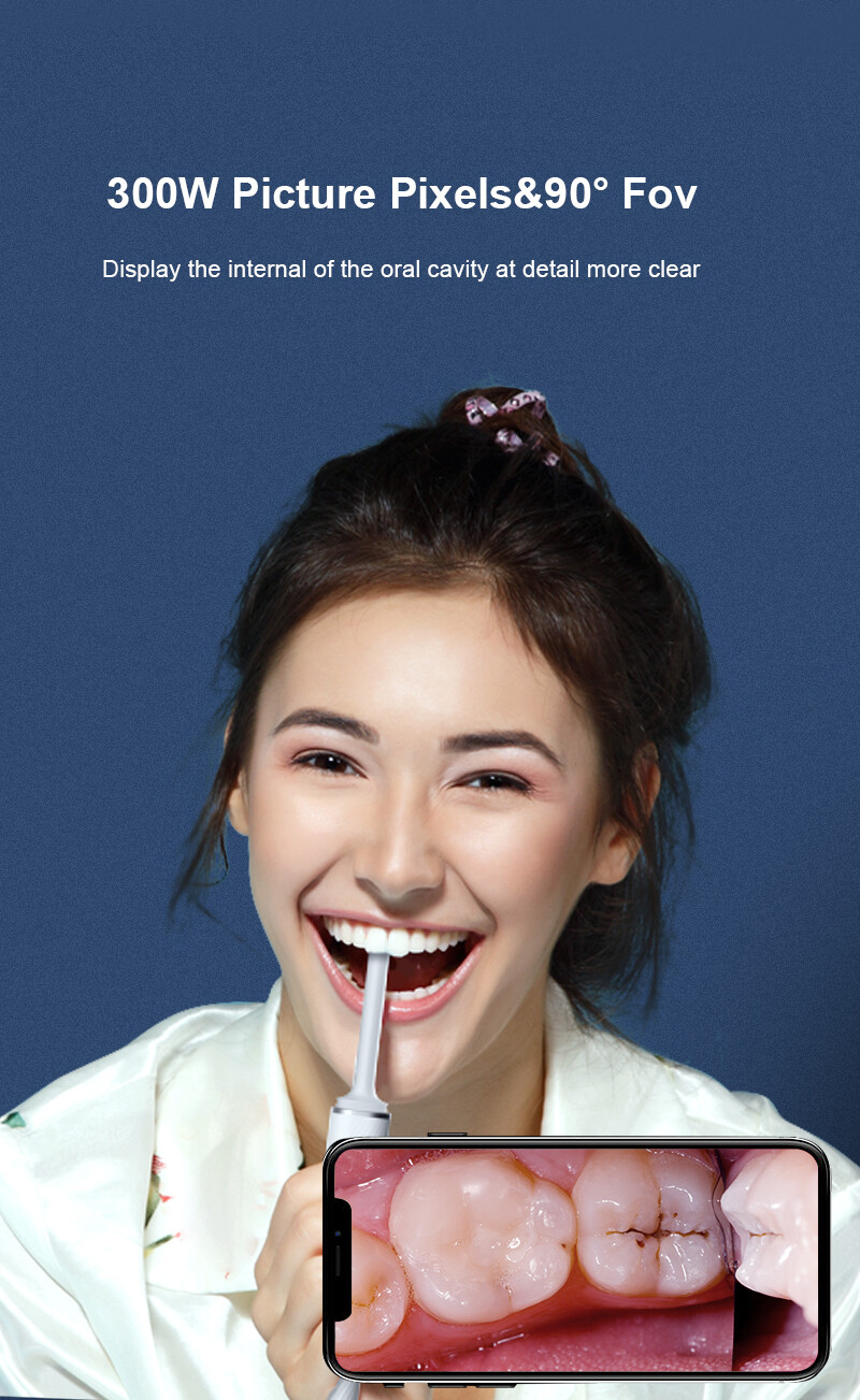 8pcs Led Light 3MP Dental Oral Camera Wireless Dental Intraoral Camera