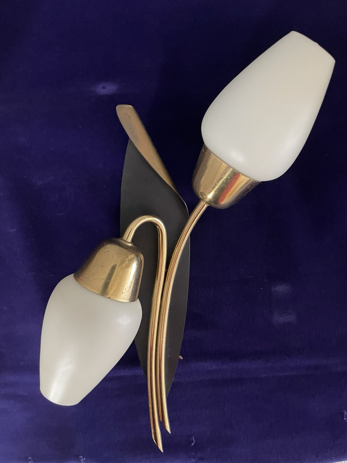 Vintage Mid-century Italian Double Sconces Wall Lights X2