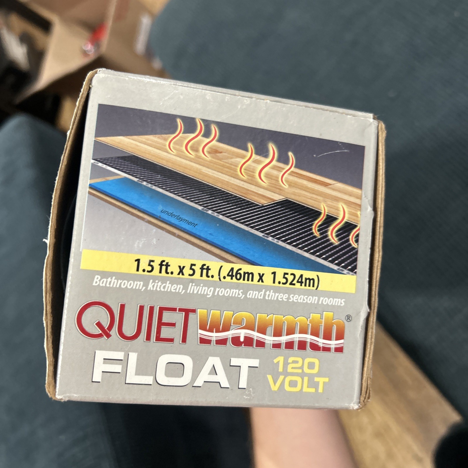 Quiet Warmth Radiant Heat Film For Floating Floors 18” X 5ft BRAND NEW Open Box