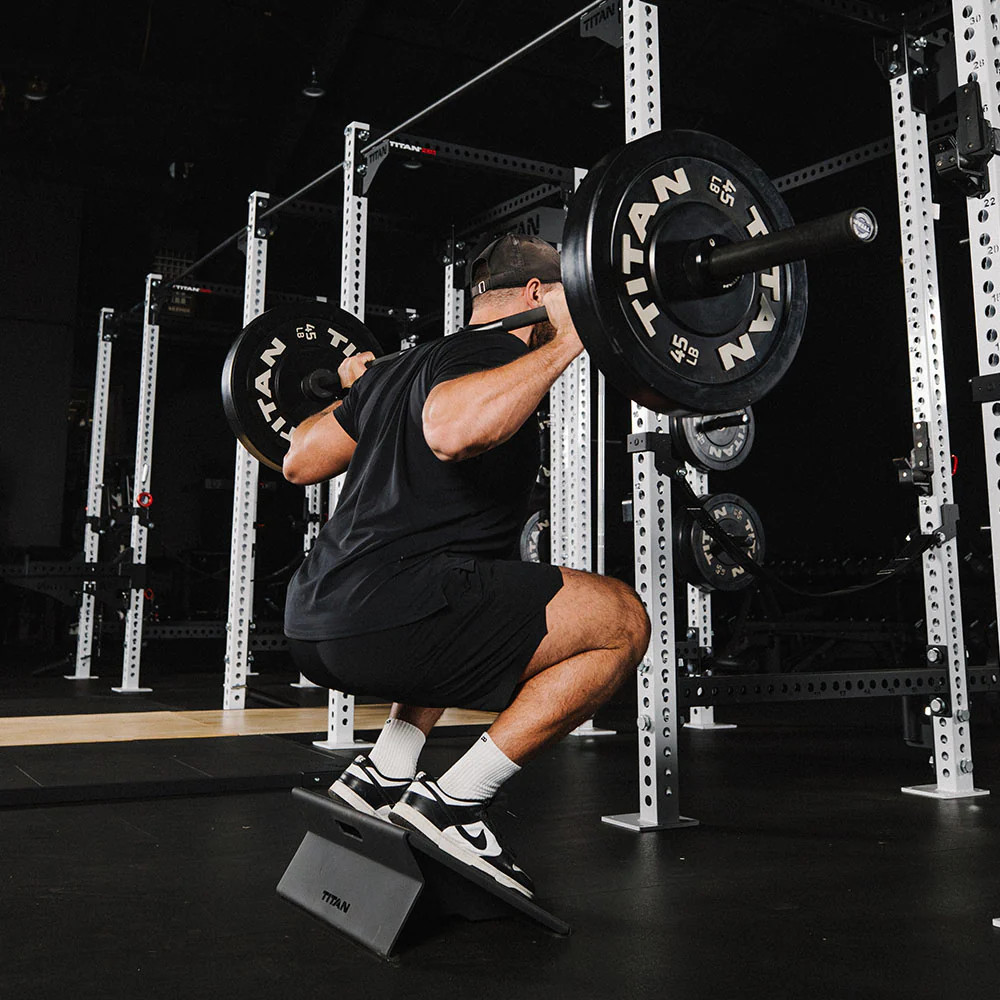 Titan Fitness Squat Wedge, Single 20.5" Wide, 30-Degree Incline Slant Board