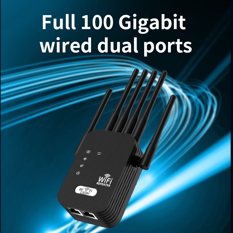 5G Internet WiFi High-Speed Extender Amplifier Router Signal Booster 867Mbps