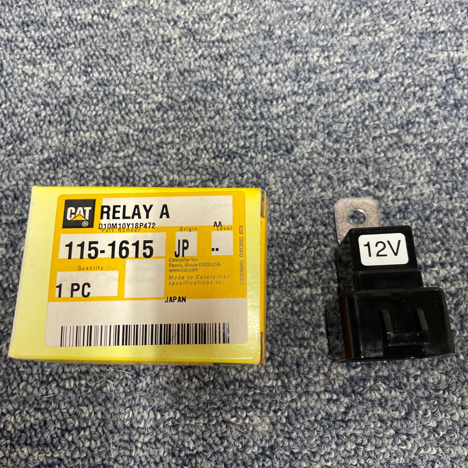 Caterpillar 12 Volt Relay 115-1615 Cat 1151615 Old# 3T-2172. NOS