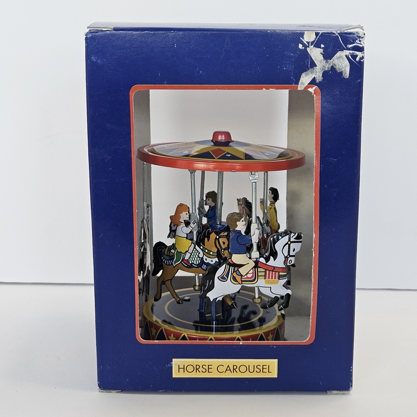 Vintage Schylling Horse Pull & Spin Carousel Collector Series In Box!