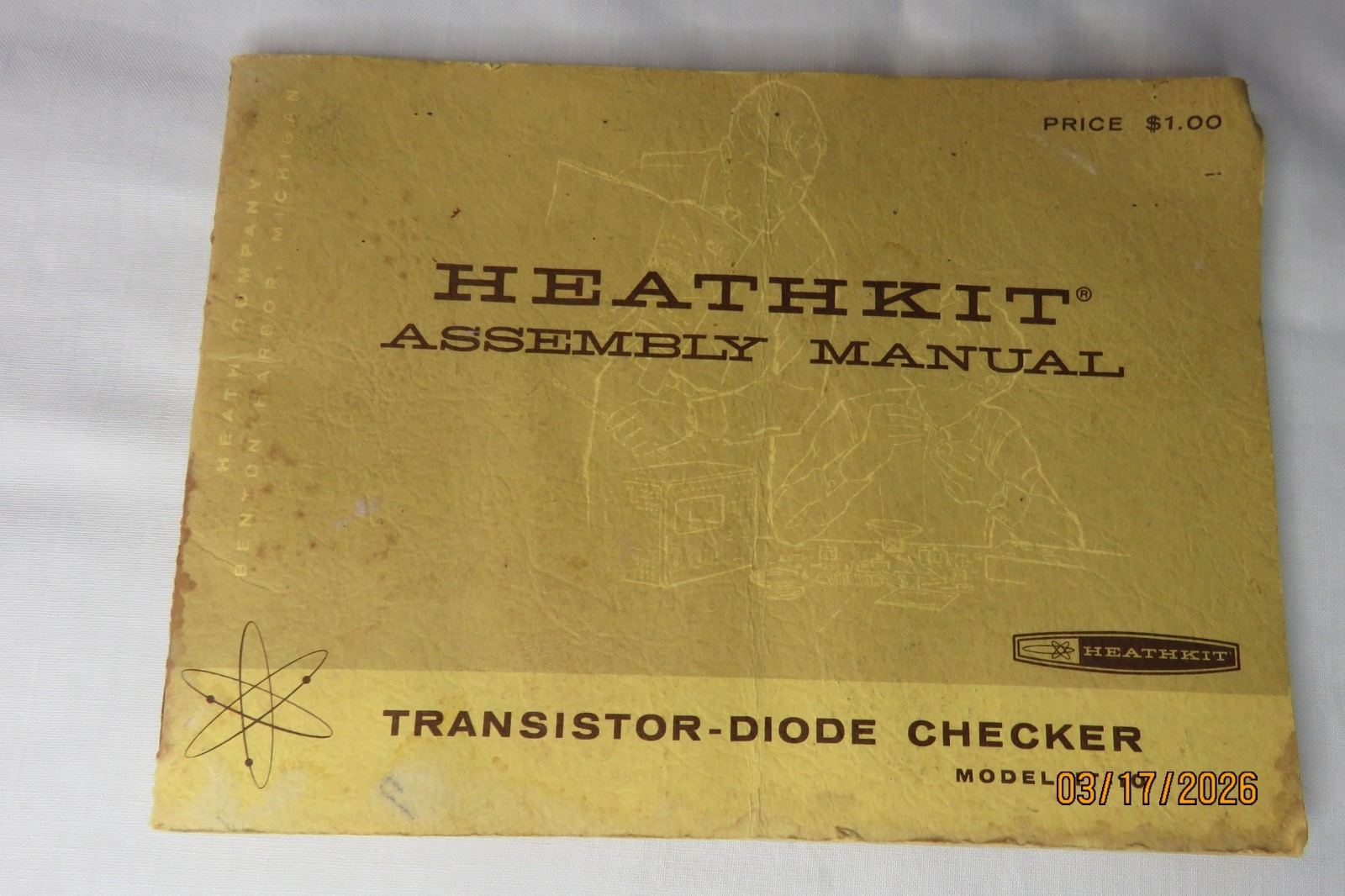 Heathkit Daystrom Model IT-10 Transistor-Diode Checker w/ Manual ✅️TESTED