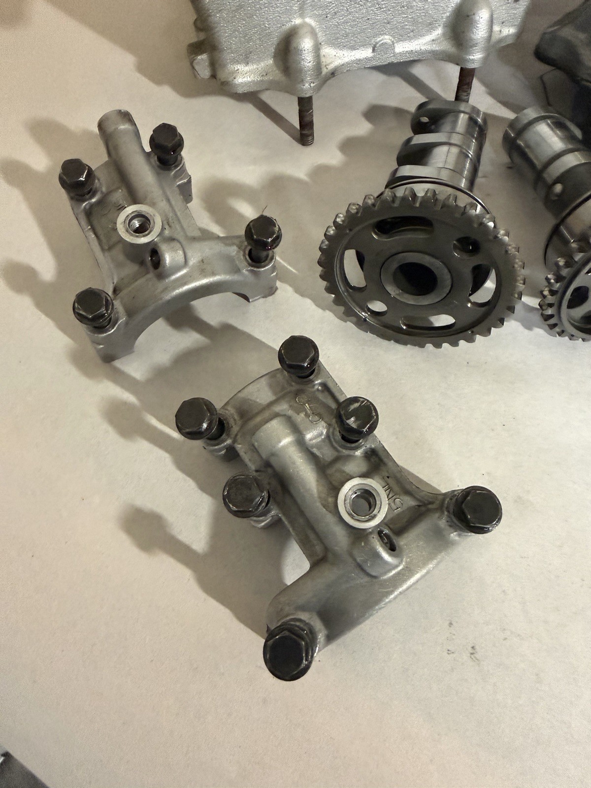 **2003-2006 YAMAHA YZ250F CYLINDER HEAD CAMS CAM TOWERS VALVE COVER COMPLETE OEM