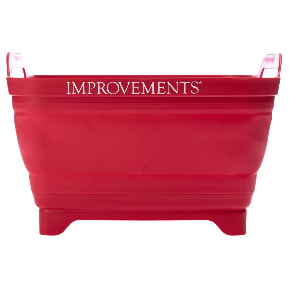 Improvements 2-Gallon Collapsible Tubs with Drain Spouts BPA Free White 2-pack