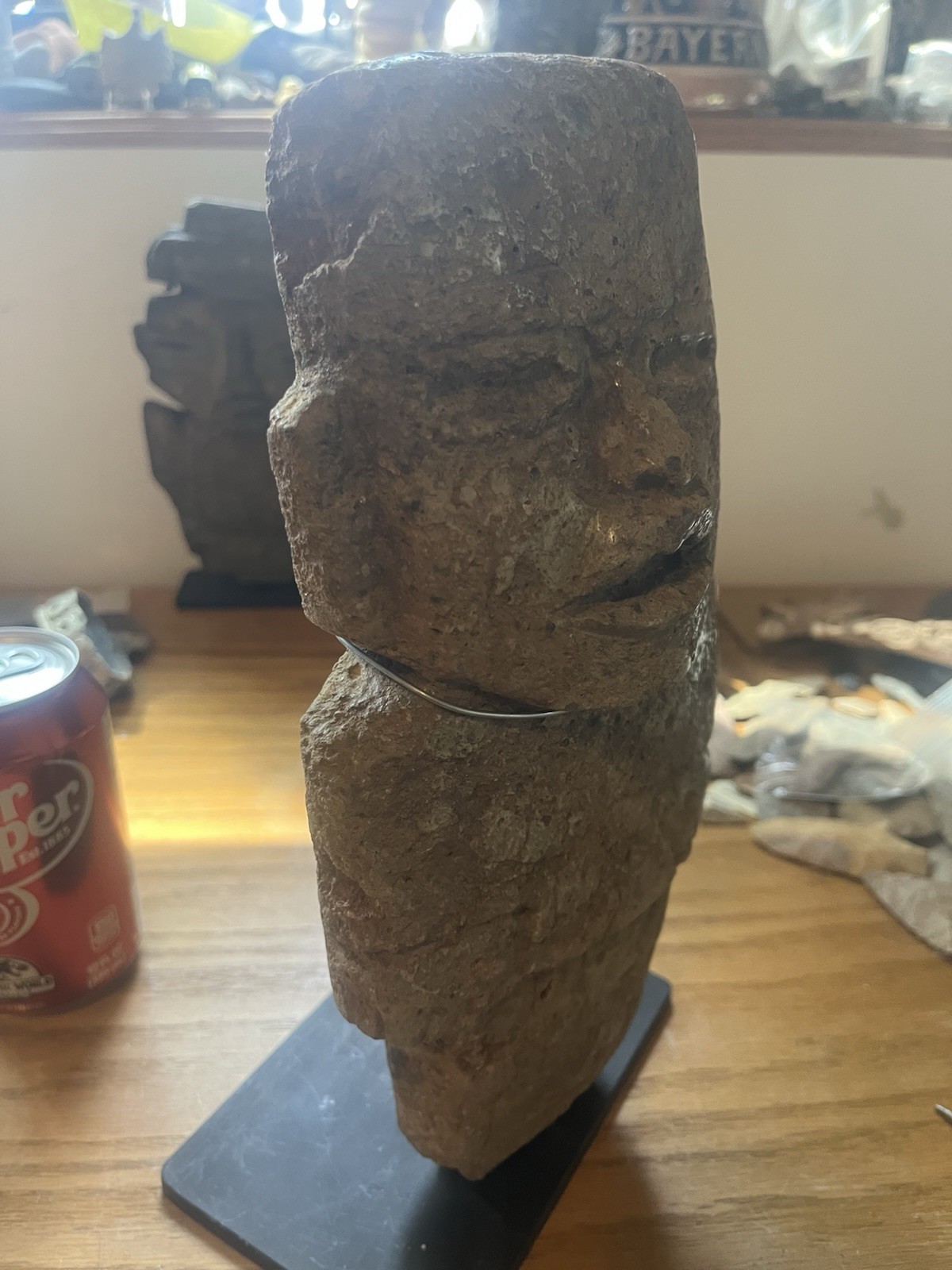 Massive Olmec 11” Stone Figure PreColumbian Ancient Artifact Teotihuacan Mayan