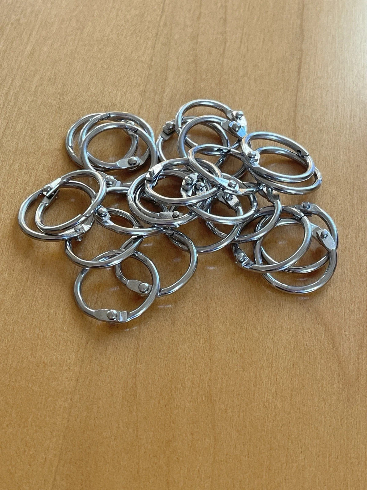 3/4 Inch Loose Leaf Binder Rings Large Book Rings, 24 Pieces