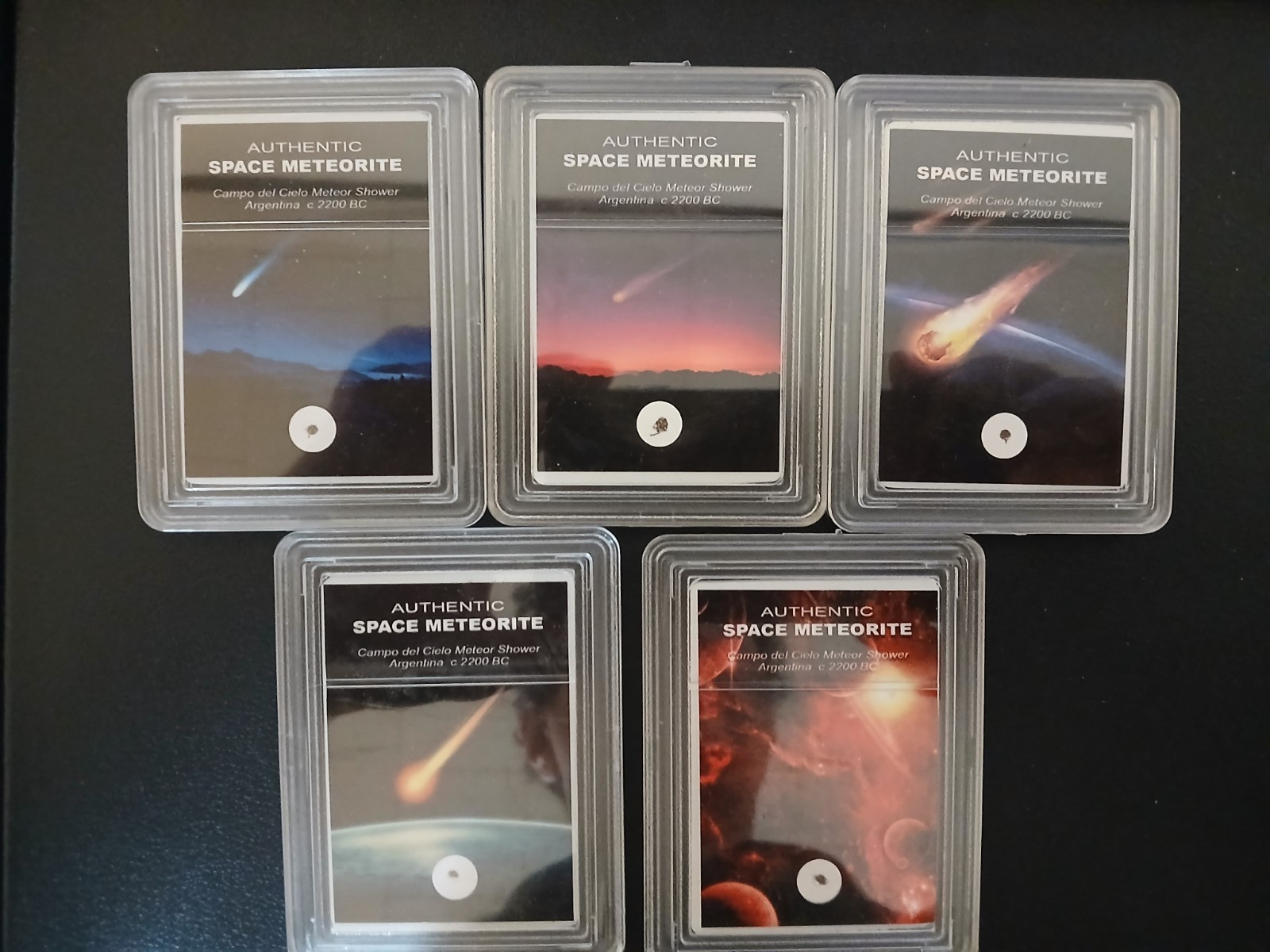 Campo del Cielo Meteorite Slabs – Lot of 2 – Authentic Iron Meteorites – Charity