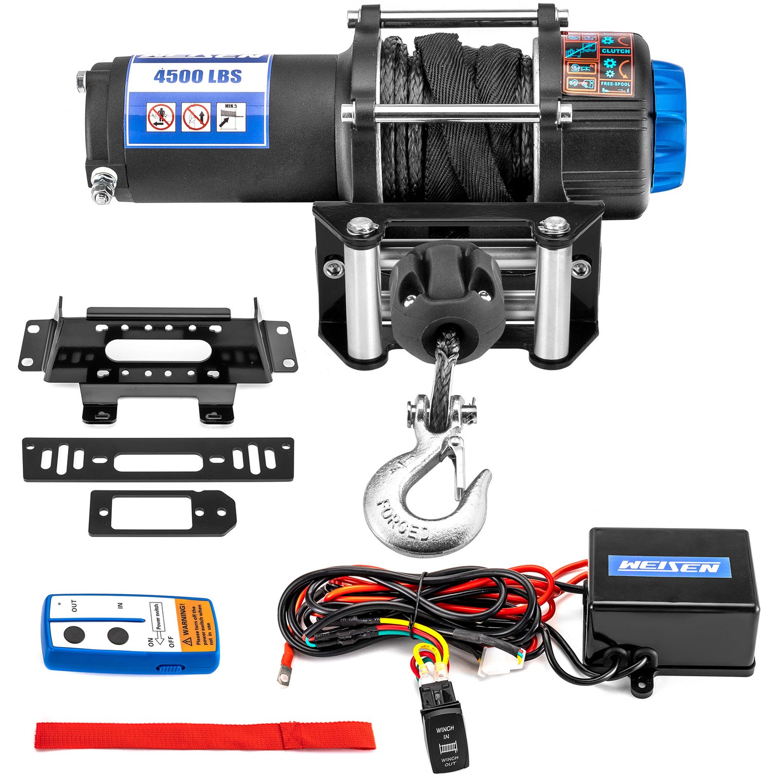 UTV 4500LB Winch Mount Kit For Polaris Ranger 500 570 800 (Mid-Size) 2011-2021