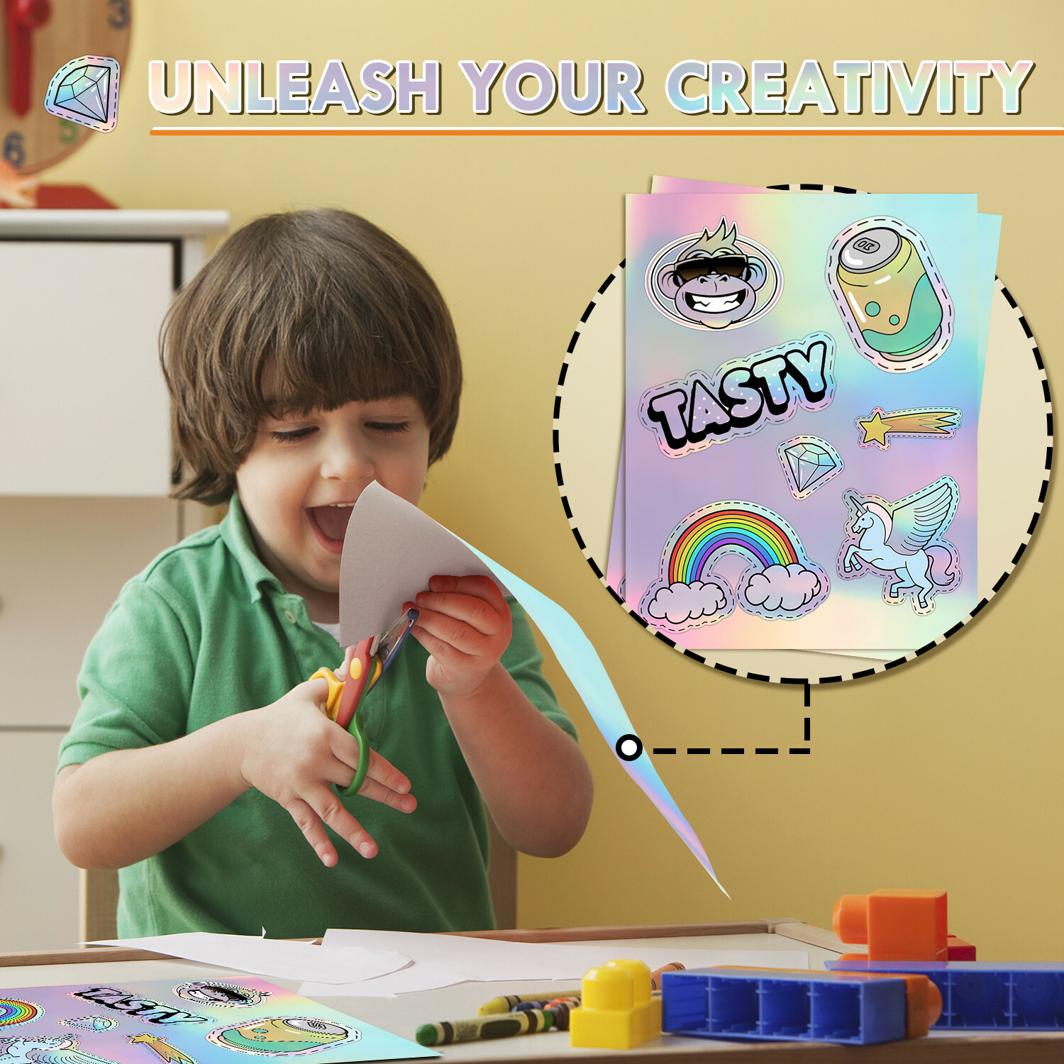 20 Koala Holographic Sticker Paper Waterproof Printable Vinyl Sheet Inkjet Laser