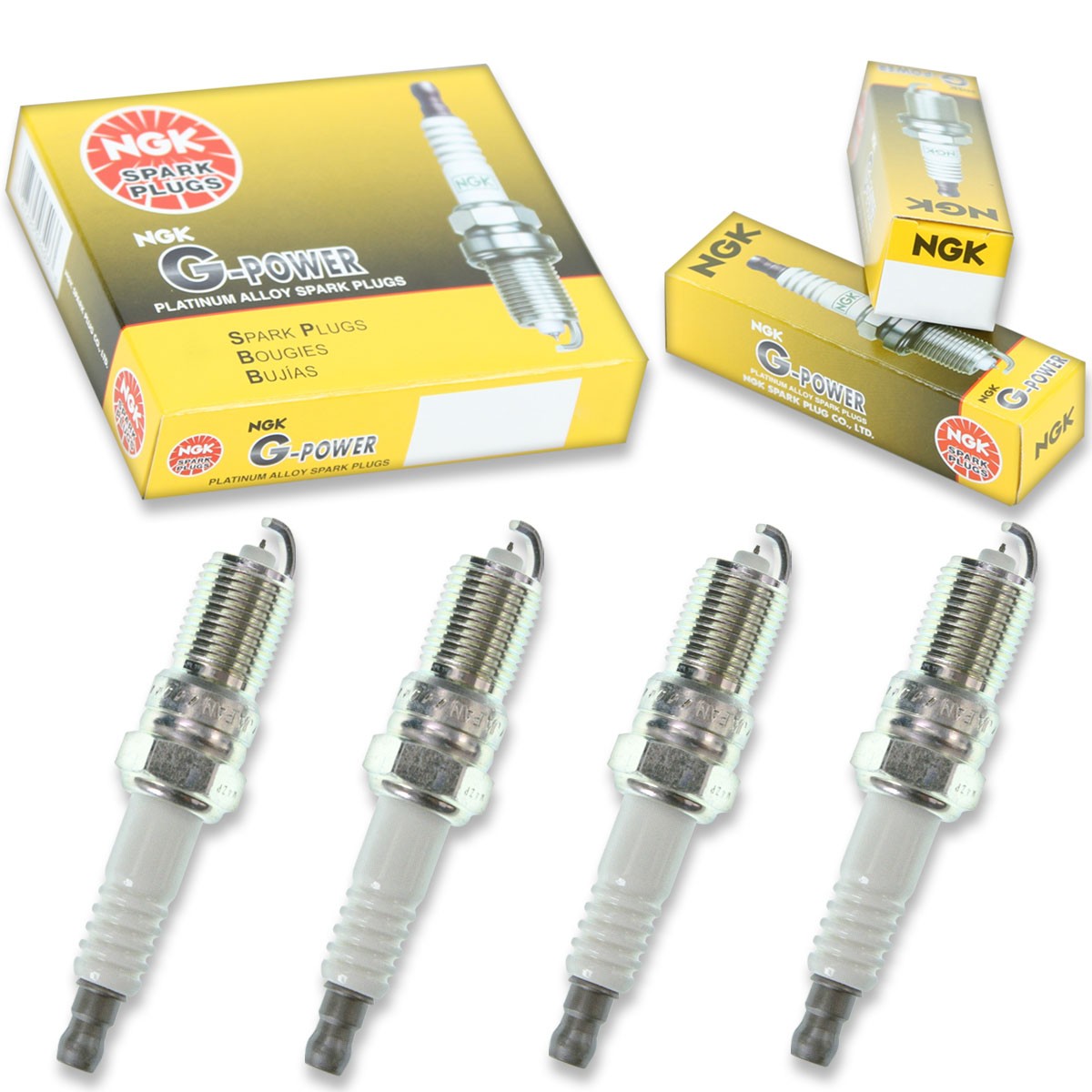 4pcs Volvo Penta 5.7L GXi NGK G-Power Spark Plugs Inboard Series Kit Set qk