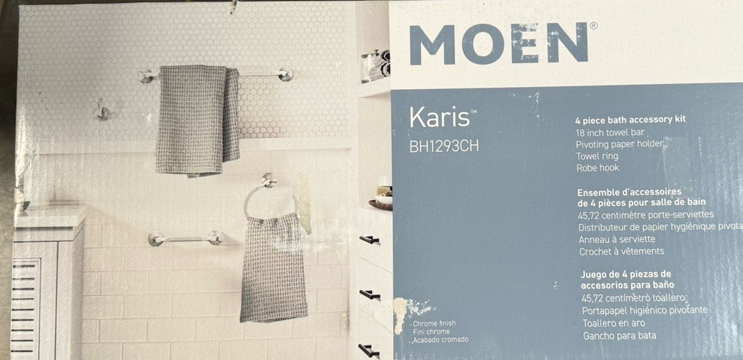 Moen Karis 4-piece Bath Hardware Kit BH1293CH