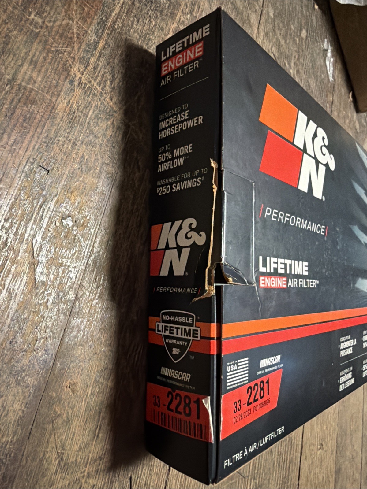 K&N High-Flow Engine Air Filter Toyota 4Runner Tacoma Tundra 4.0L 22JS2963-C1