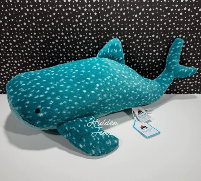 Jellycat Gobfrey Whale Shark 40cm Plush 2025 New with Dust Bag & Tag Ultra Soft