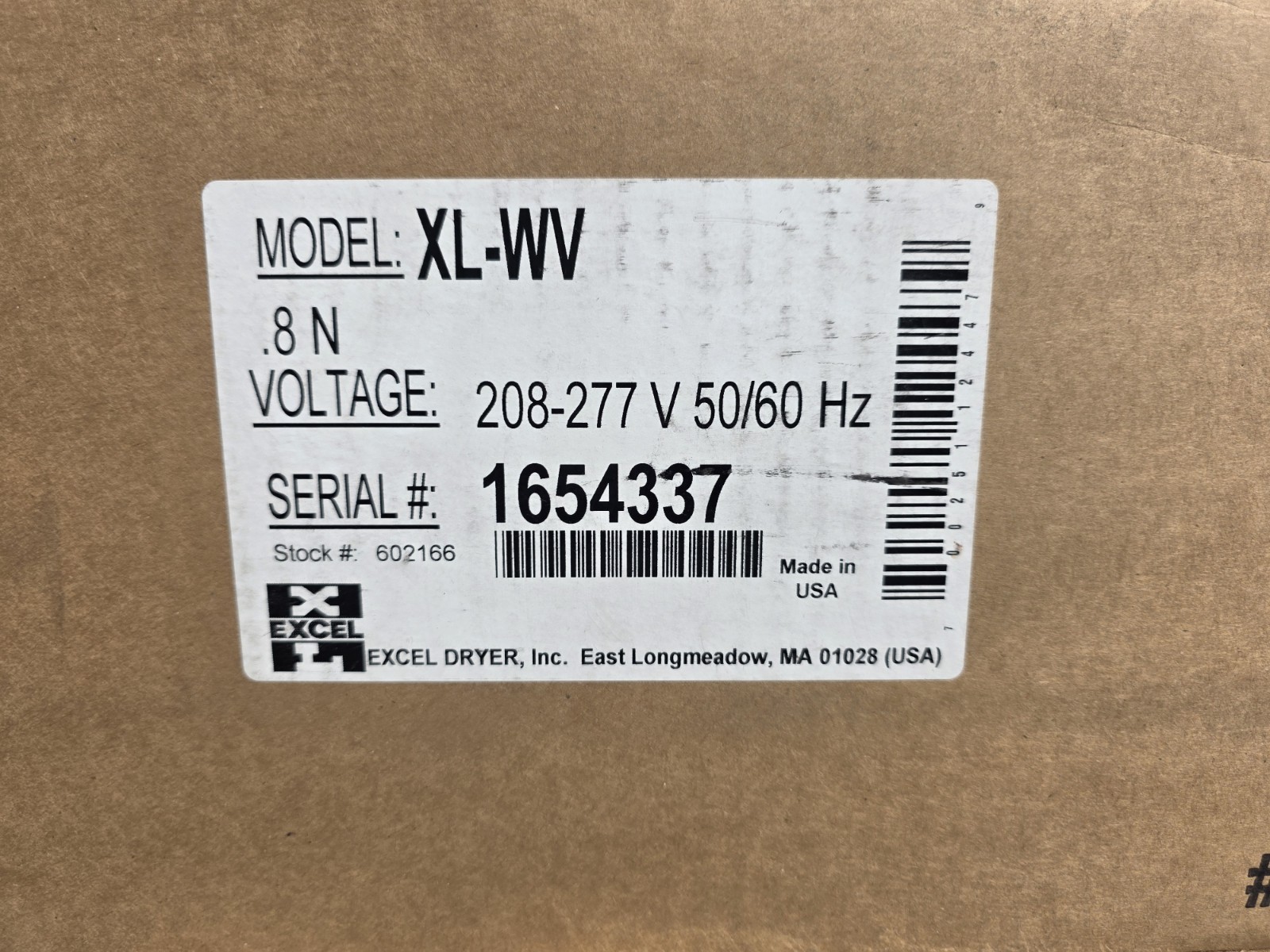 XLERATOR XL-WV (208V-277V) Excel Dryer High-Speed Commercial XL-WV