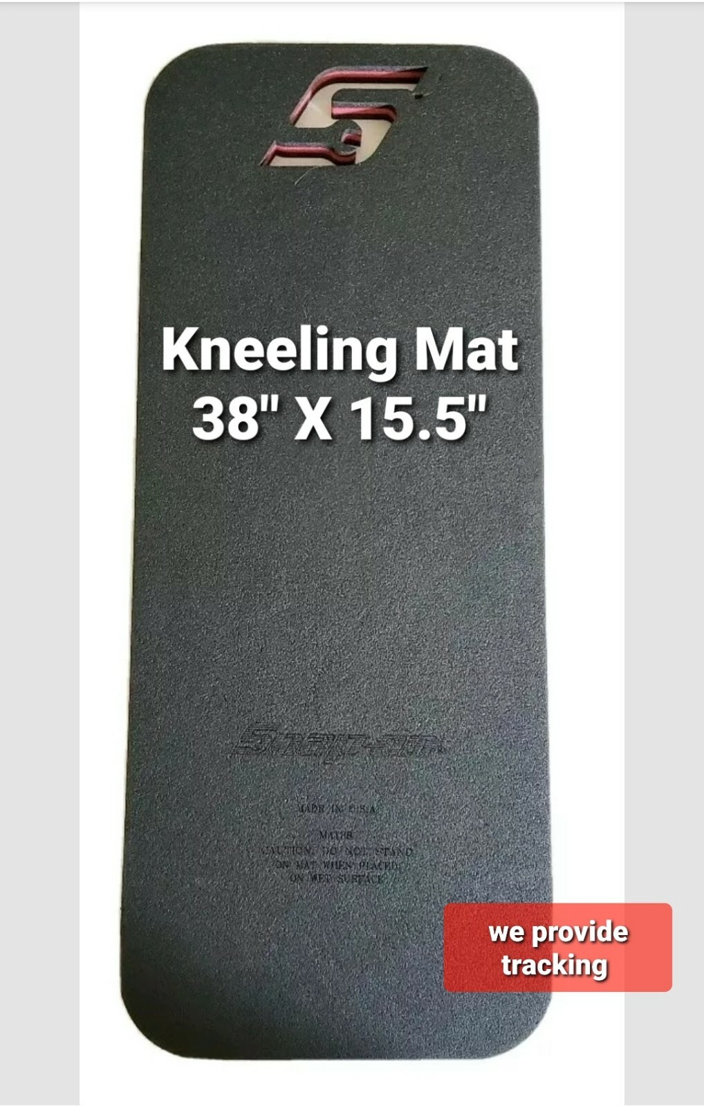 SNAP ON kneeling pad large approx 15" X 38" comfortable working on floor NEW!!!!