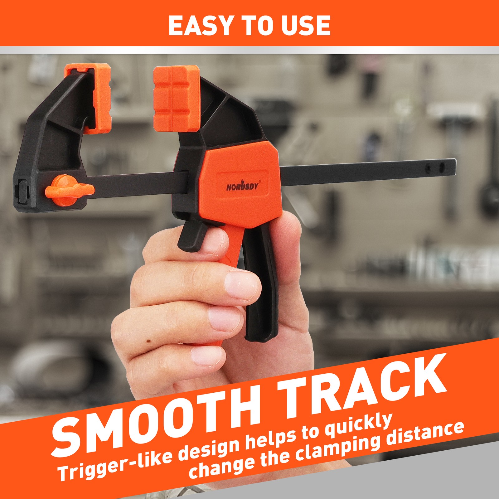 8-Pack Quick F Clamp Bar and Spring Clamps for Woodworking 6" & 4" 75 LBS Limit