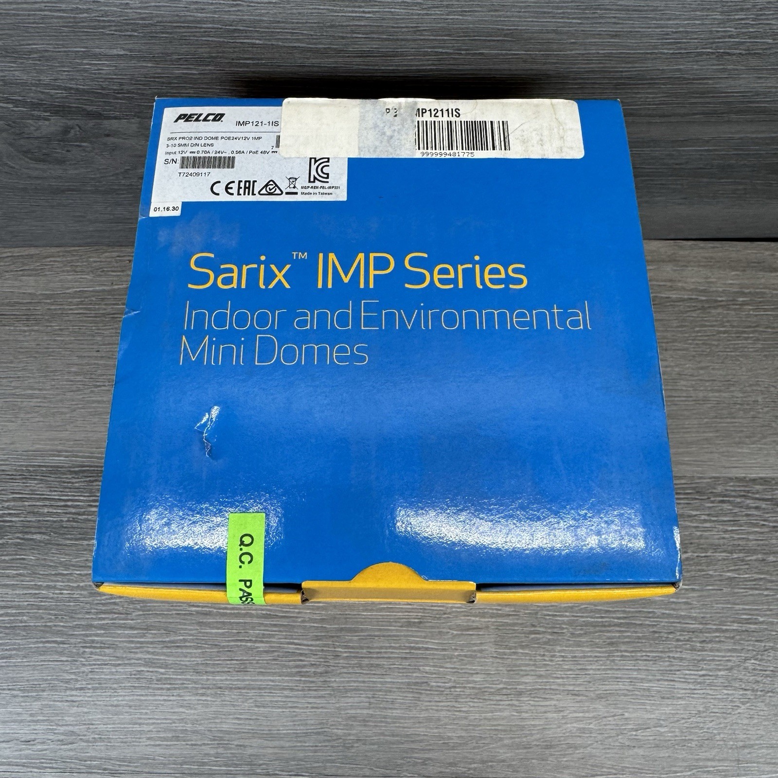 PELCO Sarix IMP Series Imp121-1IS Indoor and Environmental Mini Dome