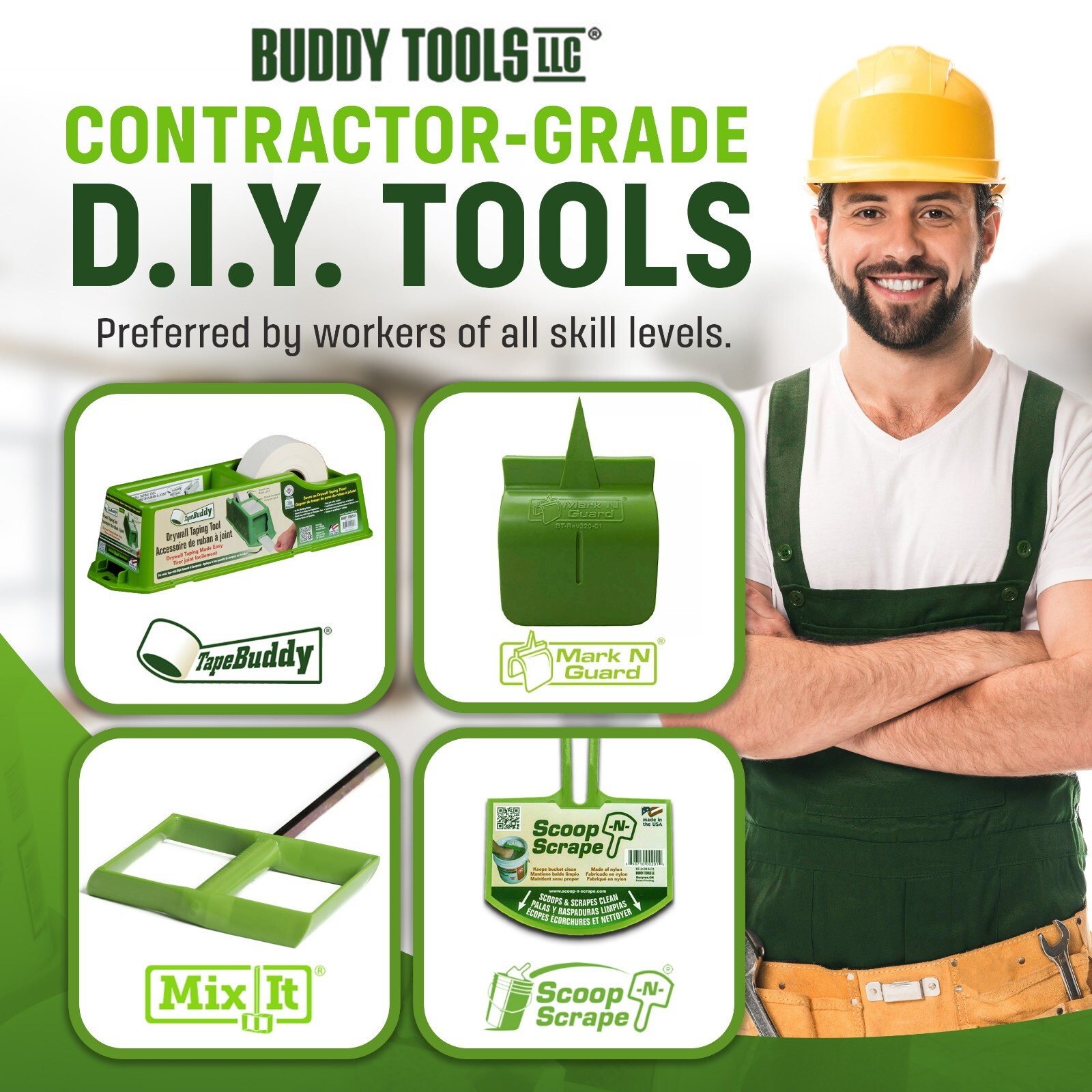 Buddy Tools Drywall Taping Tools Used to Apply Drywall Mud to Drywall Tape NEW!