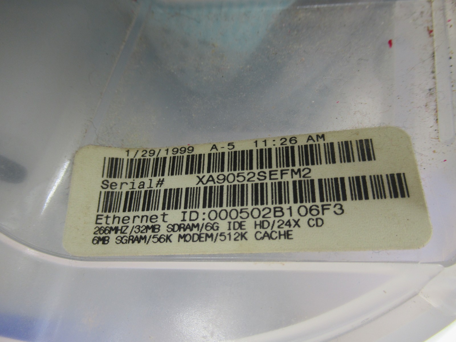 1999 Apple G3 266 MHz Working "Look"