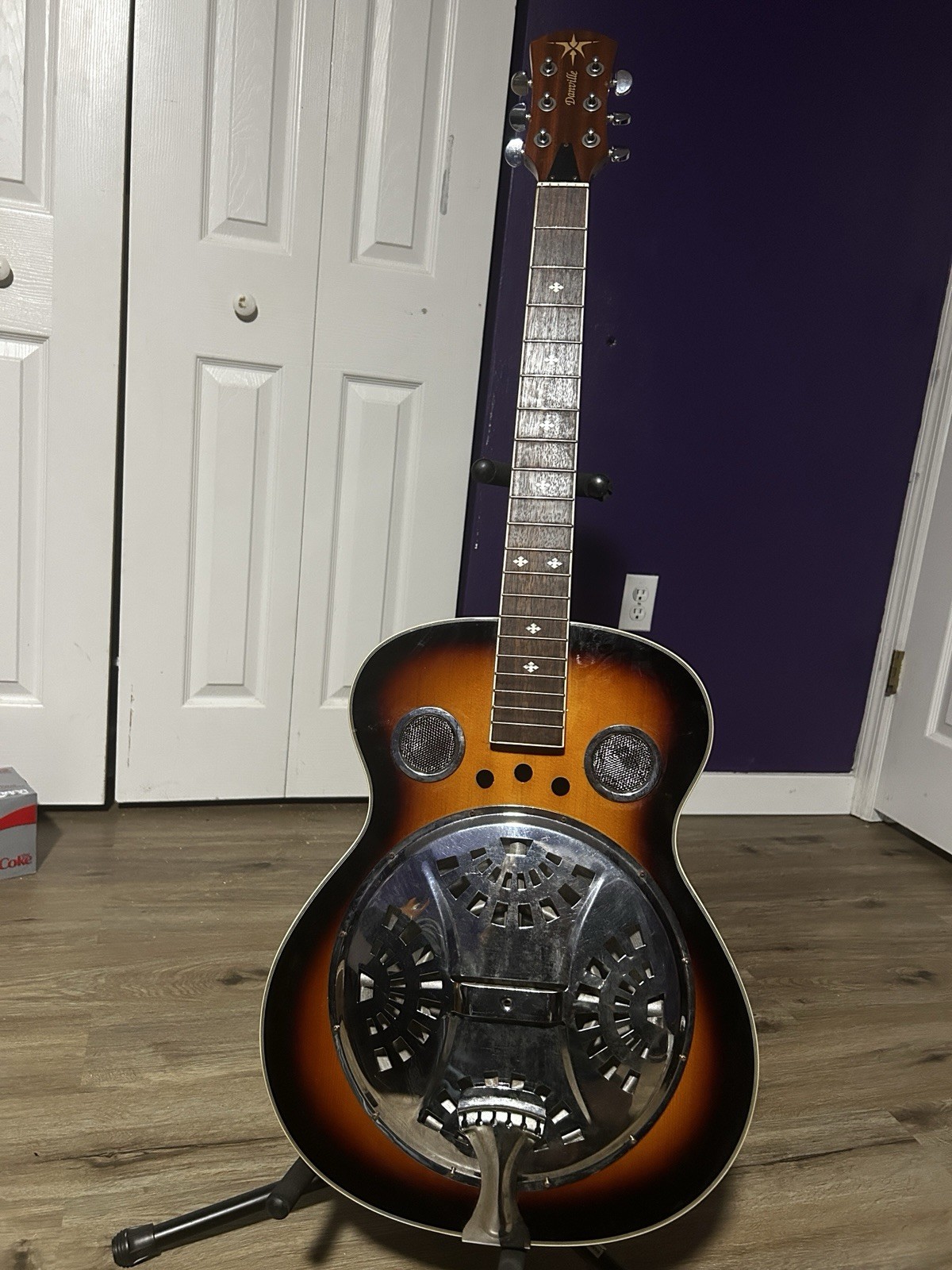 Danville Resonator Acoustic Guitar Sunburst. Freshly polished. Excellent