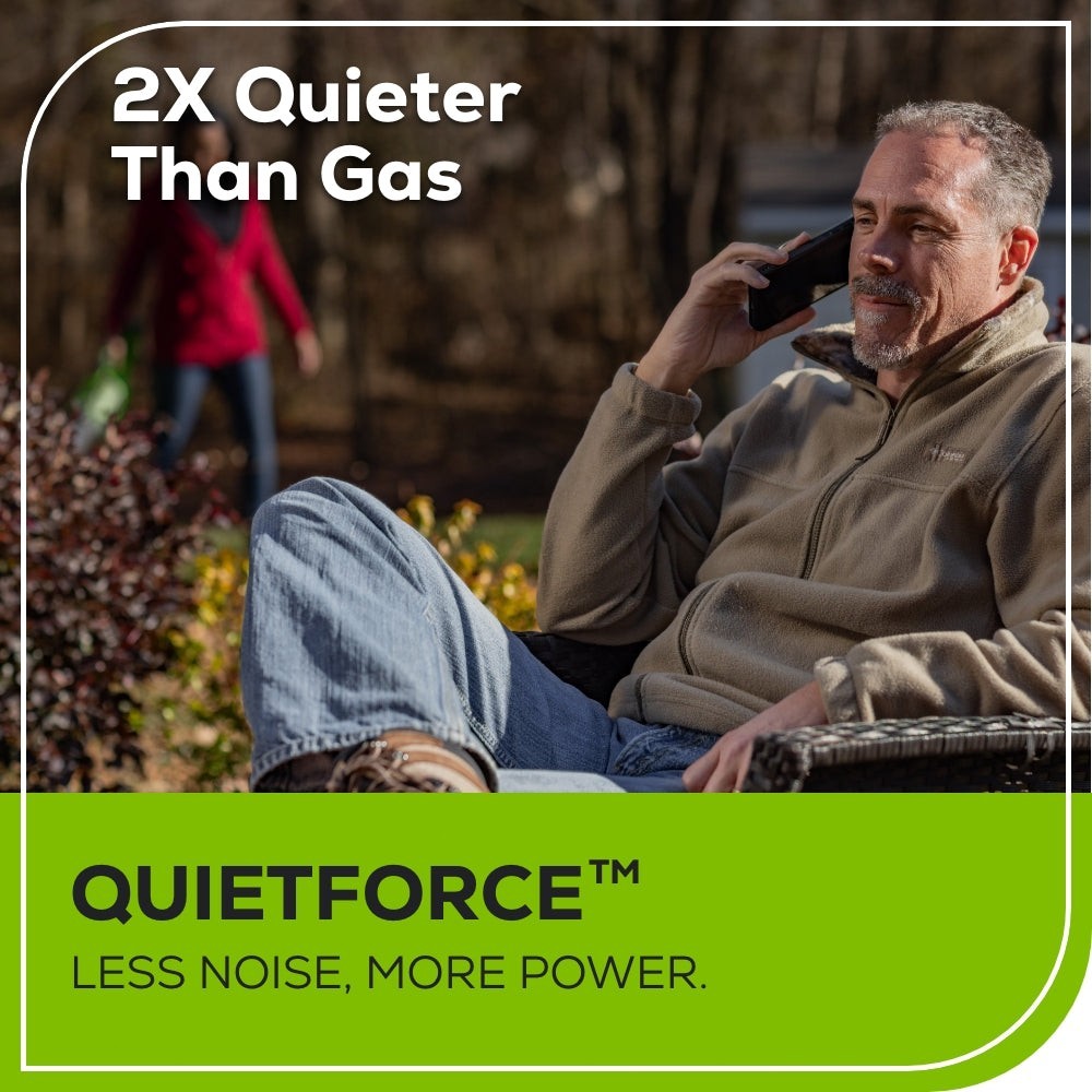 Greenworks 80V 800CFM Leaf Blower w/ 4Ah Battery 2A Charger & Shoulder Strap