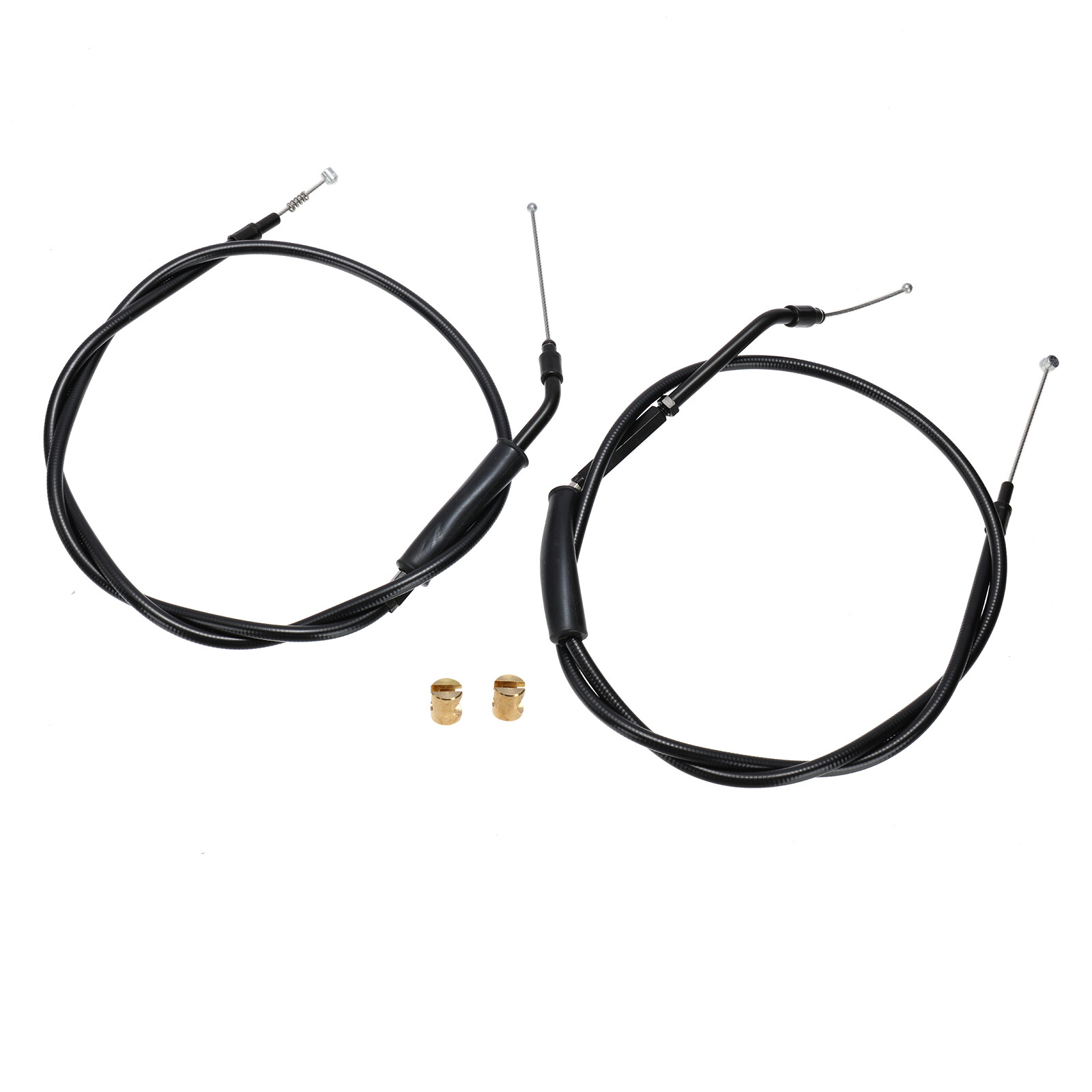 44.3" Black Throttle Idle Cable For Harley 00-06 Touring Electra Glide Road King