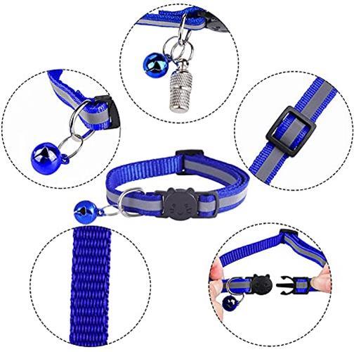 Extodry 14 Pack Reflective-Breakaway Cat Collars with Bells,Safety Buckle