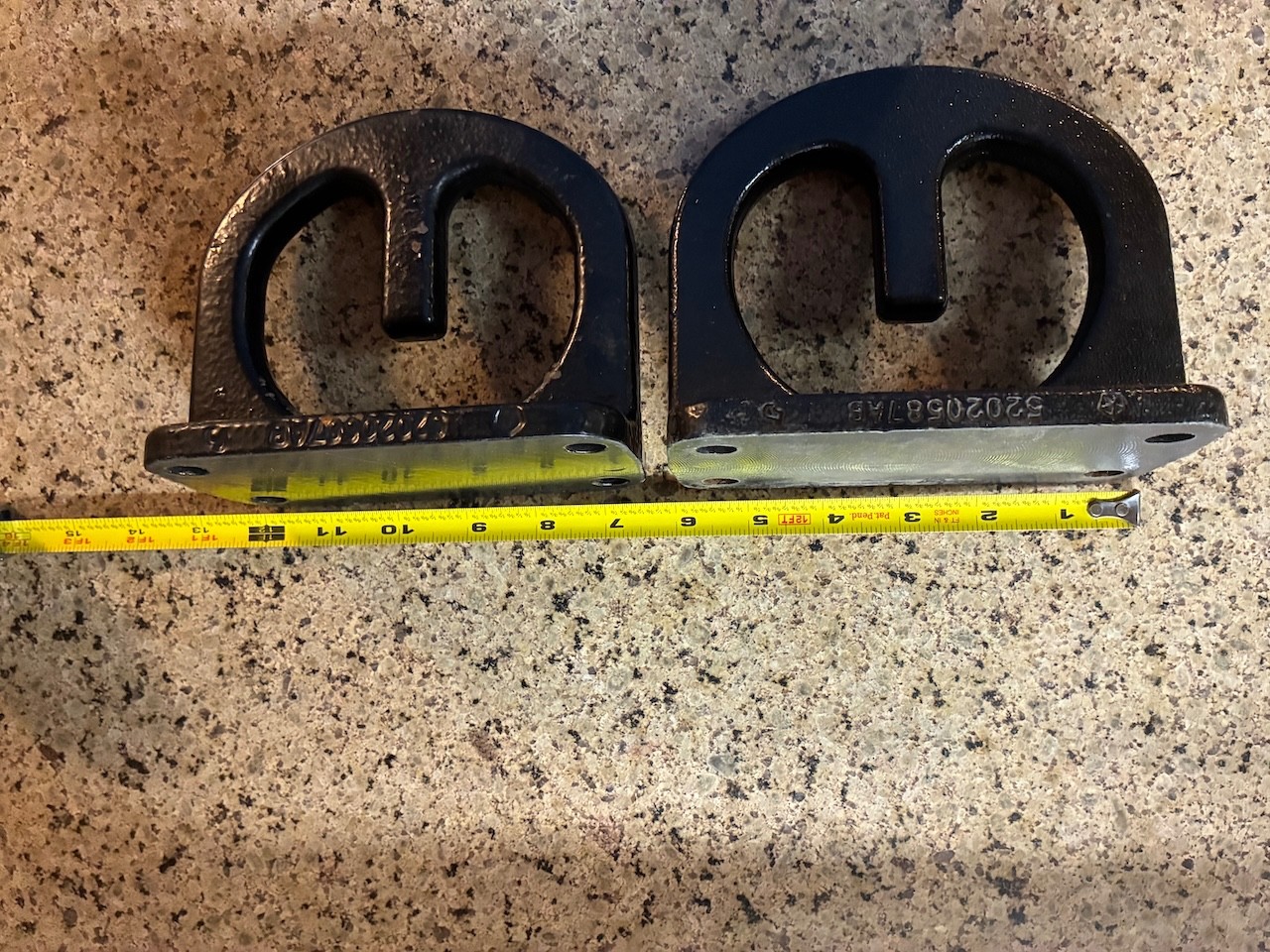 FRONT BUMPER TOW HOOK SET DODGE RAM 2500 3500 2003-2012 OEM MOPAR 52020587AB