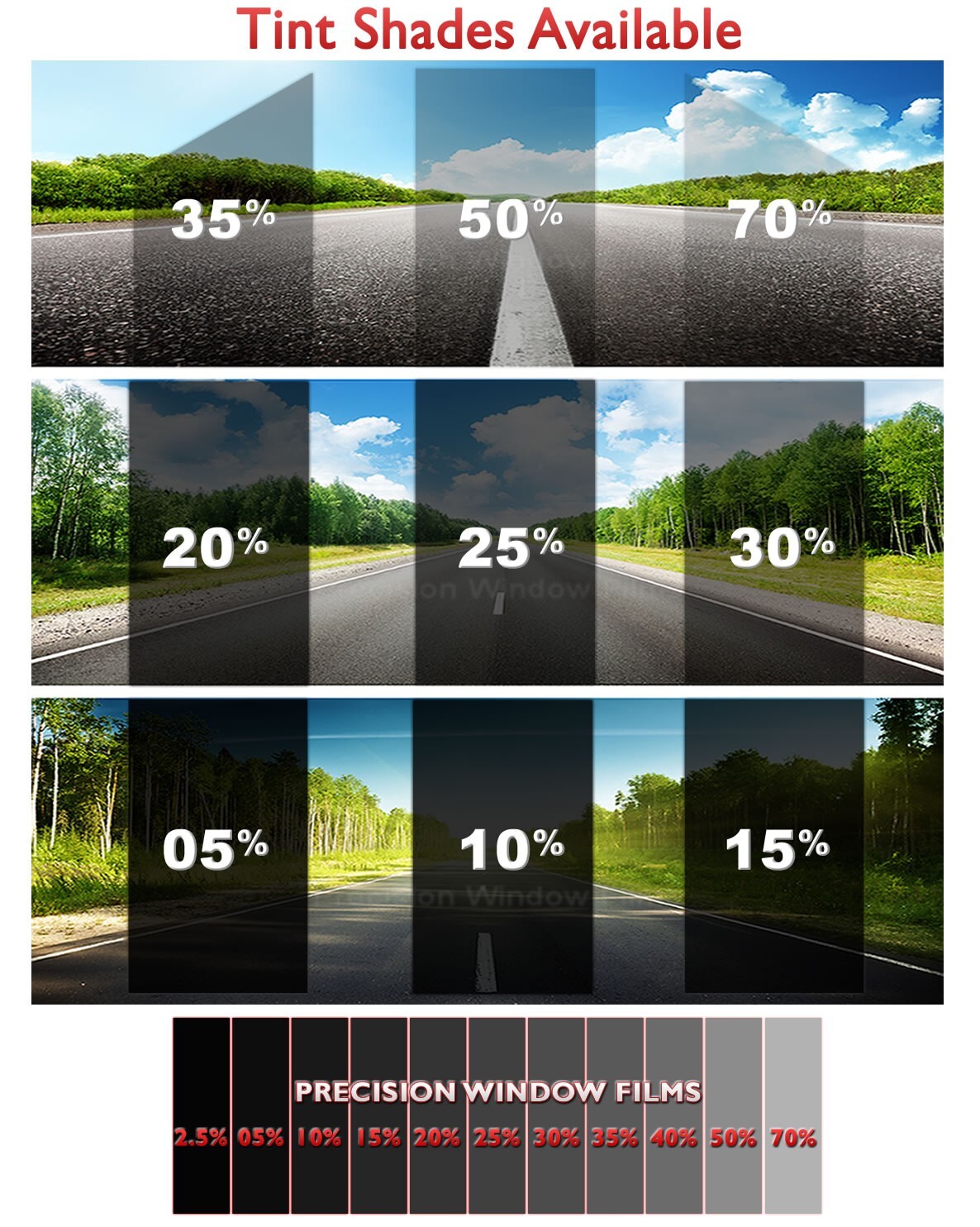 Nano Carbon Window Film Any Tint Shade PreCut All Sides & Rears for Honda Glass