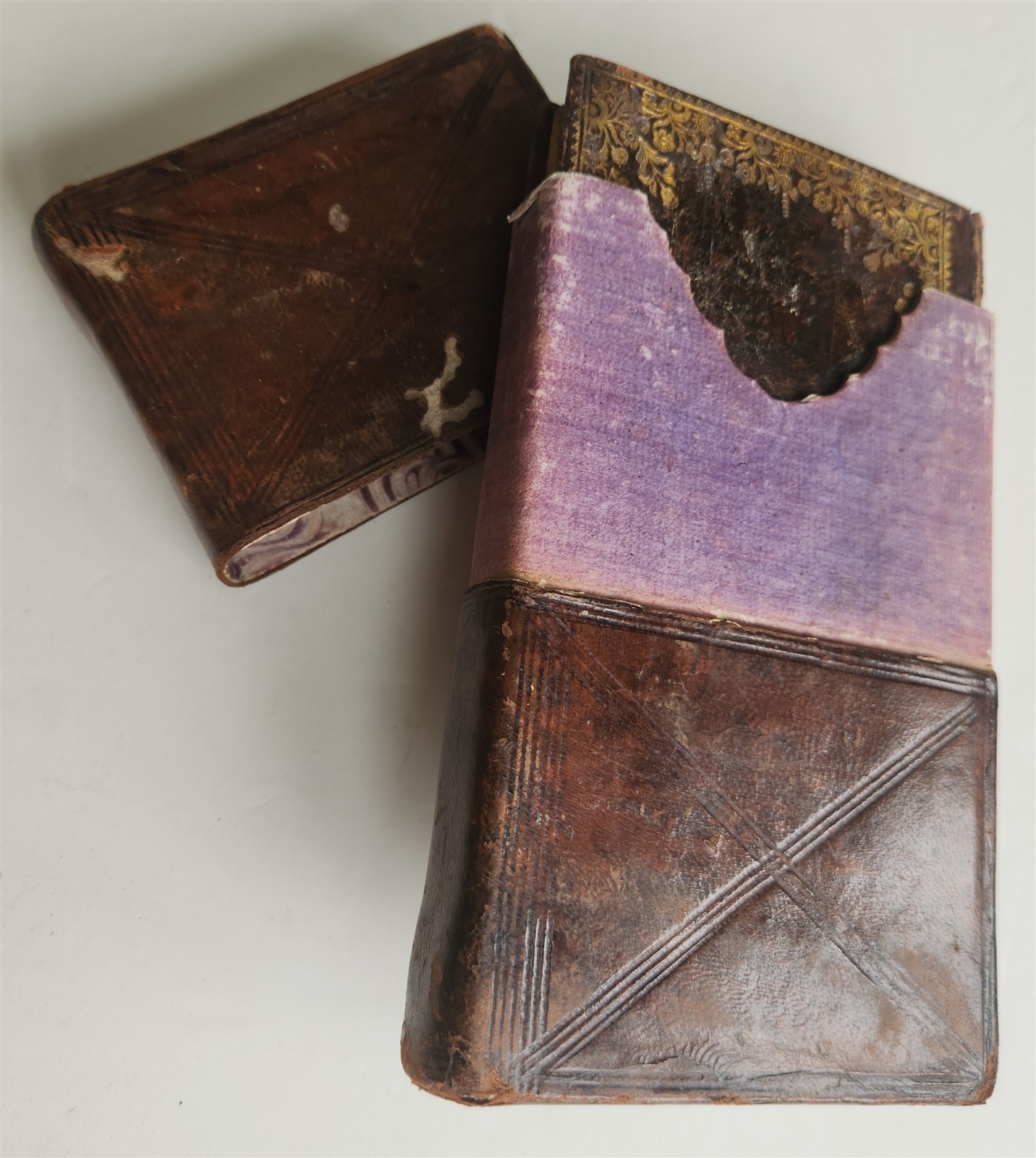 1790s MANUSCRIPT PRAYER BOOK in GERMAN antique 18th CENTURY w/ SLIPCASE