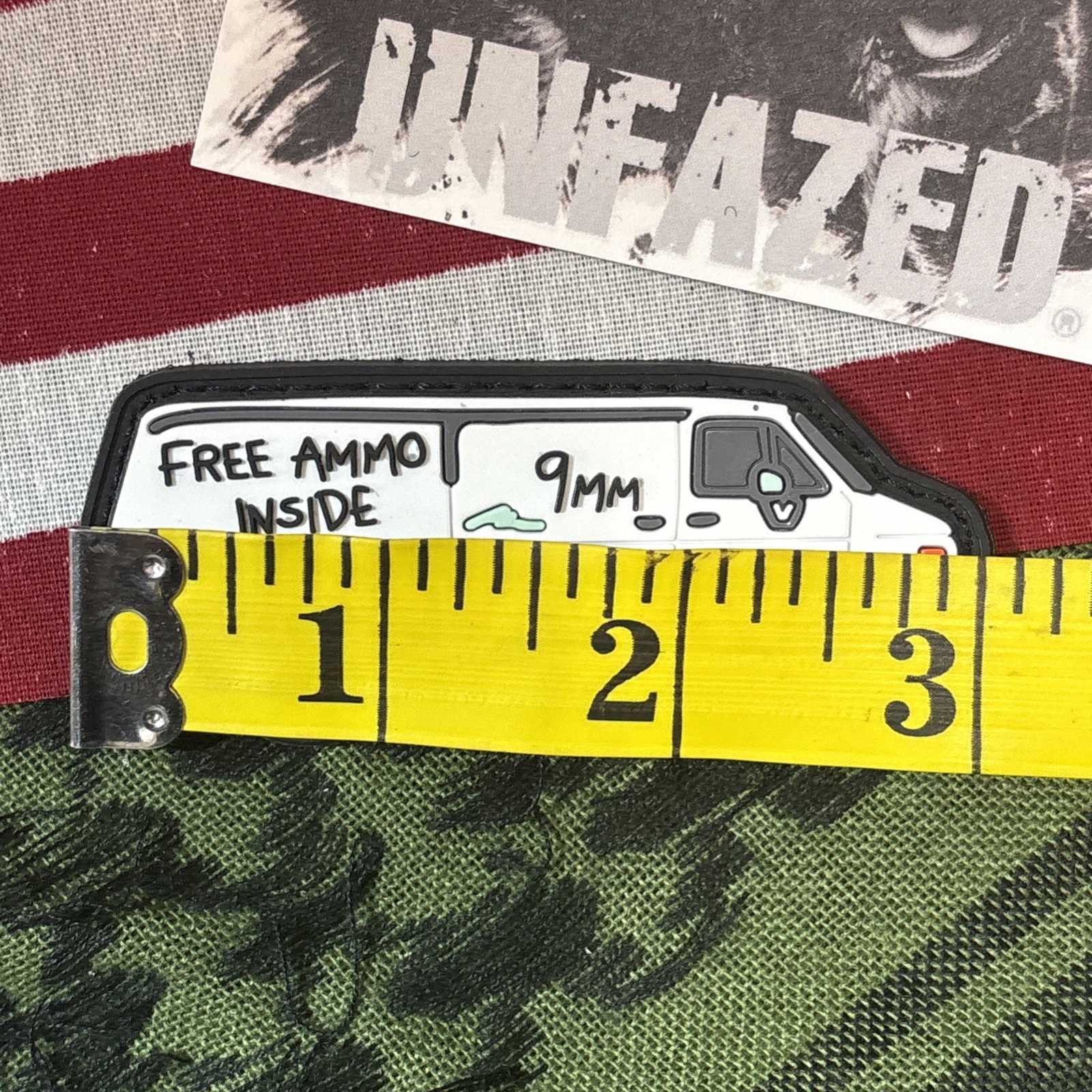 Free Ammo Inside Moral Tactical Hook And Loop Patch High Quality Rubber 3d