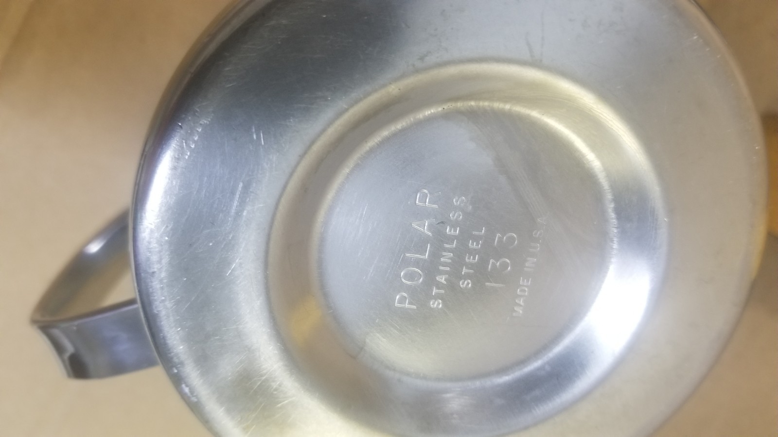 3 POLAR 133 HALCO S-202 Stainless Steel Creamer Cups