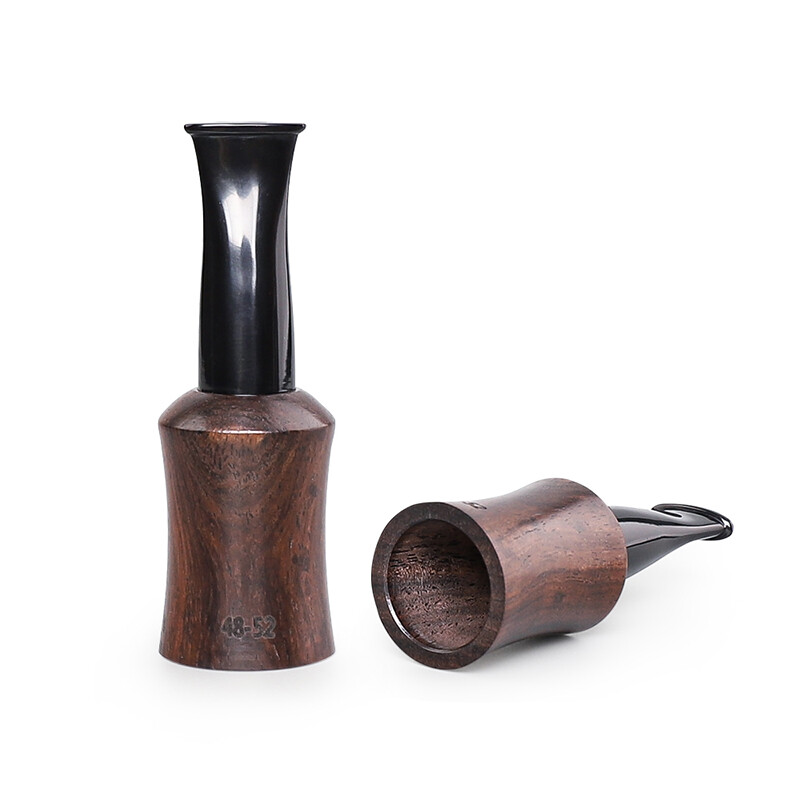 Ebony Wooden Cigar Mouthpiece Tips Portable Cigar Holder Size 48-52 Gauge Ring