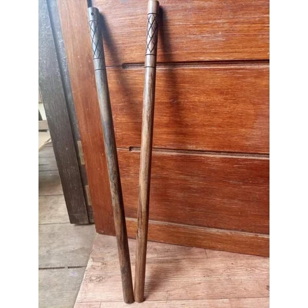 Pair (2 pieces) Magkuno Arnis Escrima Kali Baston Martial Arts Sticks with Case
