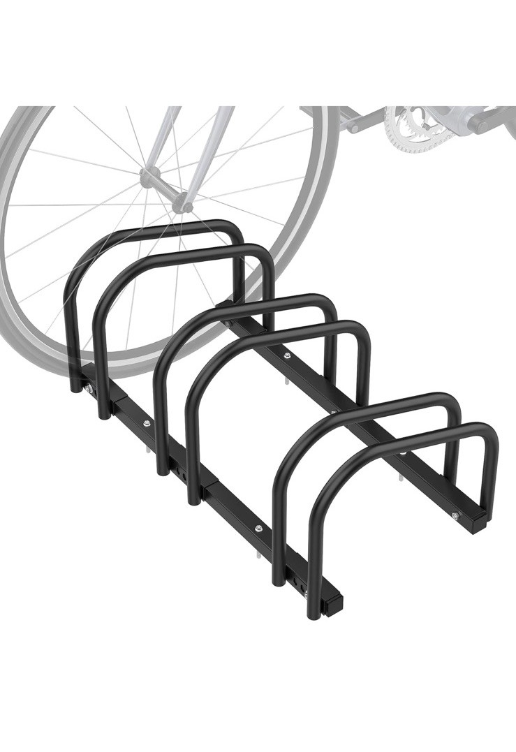 WALMANN 3 Bikes Floor Bike Stand, Bike Parking Rack Garage Bike Storage Stand