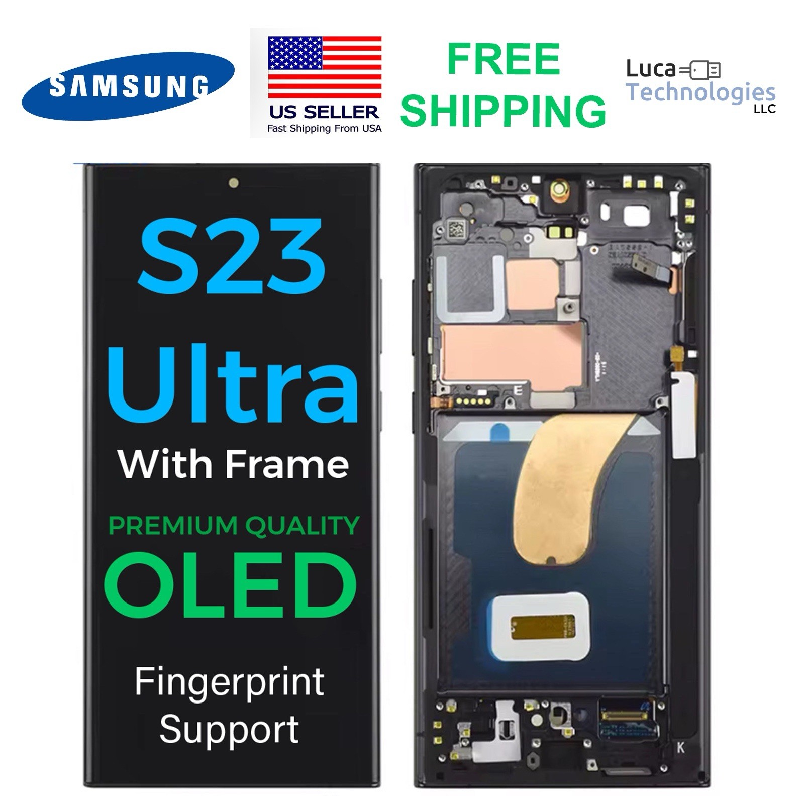 OLED For Samsung Galaxy S23 Ultra S918U Premium Display Touch Screen Replacement