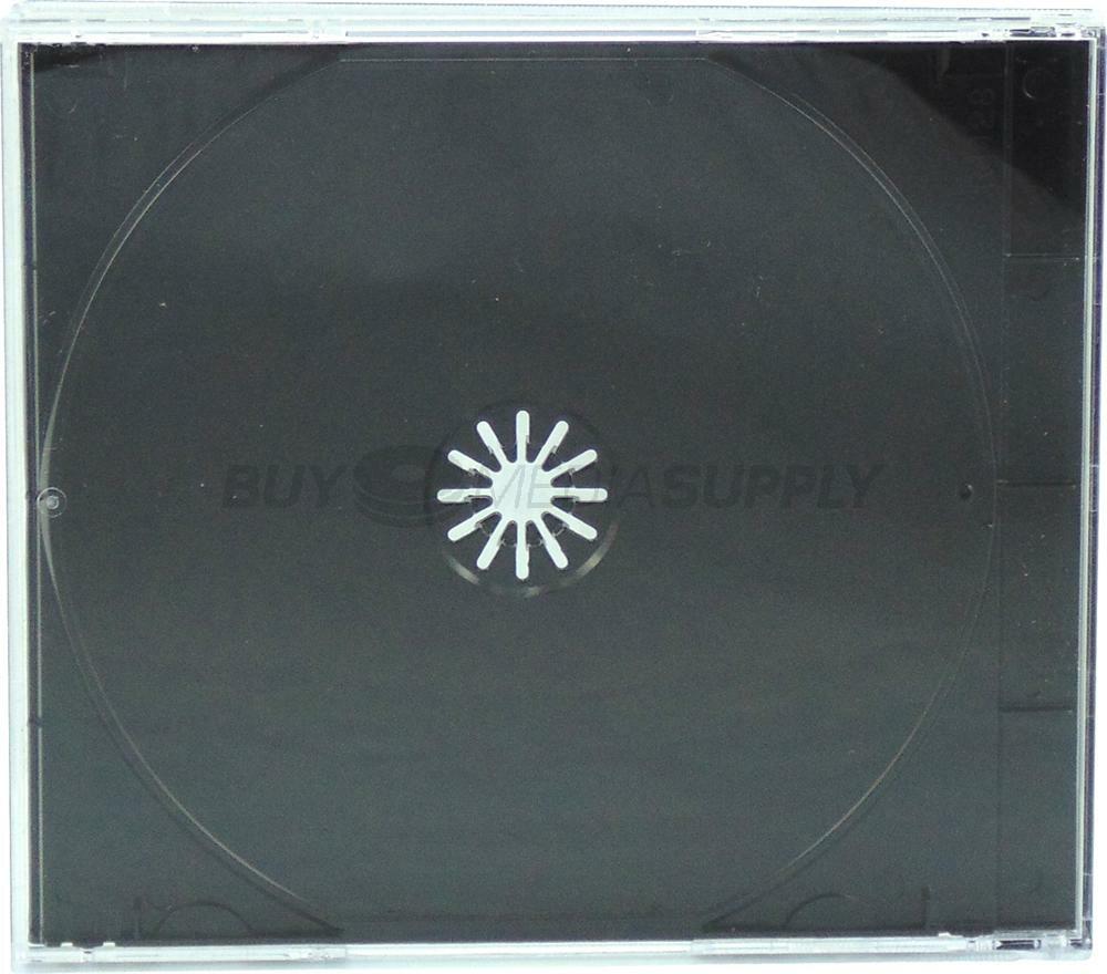 10.4mm Standard Black 1 Disc CD Jewel Case Lot