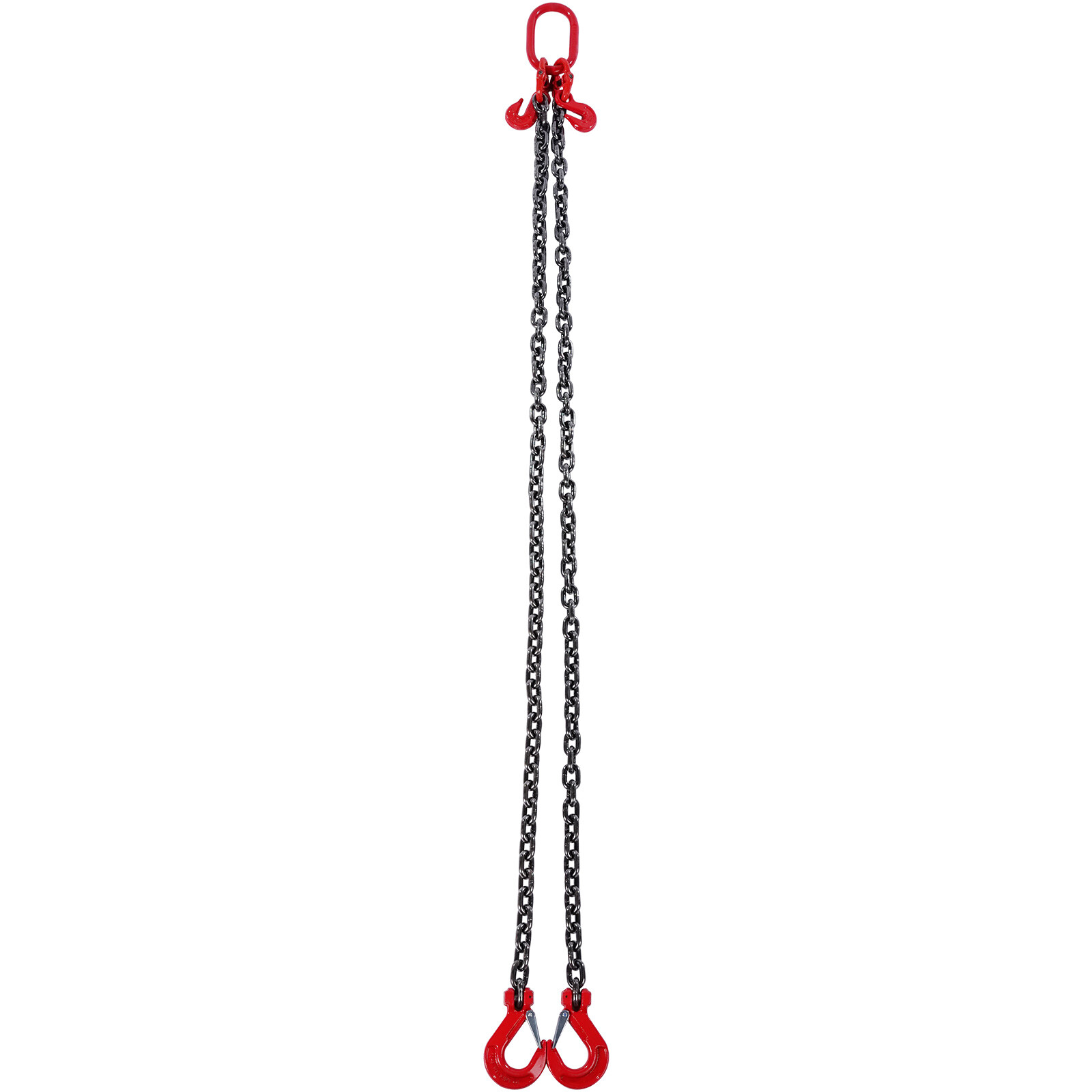 VEVOR 3/8" x 6' Chain Sling 2 Legs G80 Lifting Chain with Grab Hooks 11000 lbs