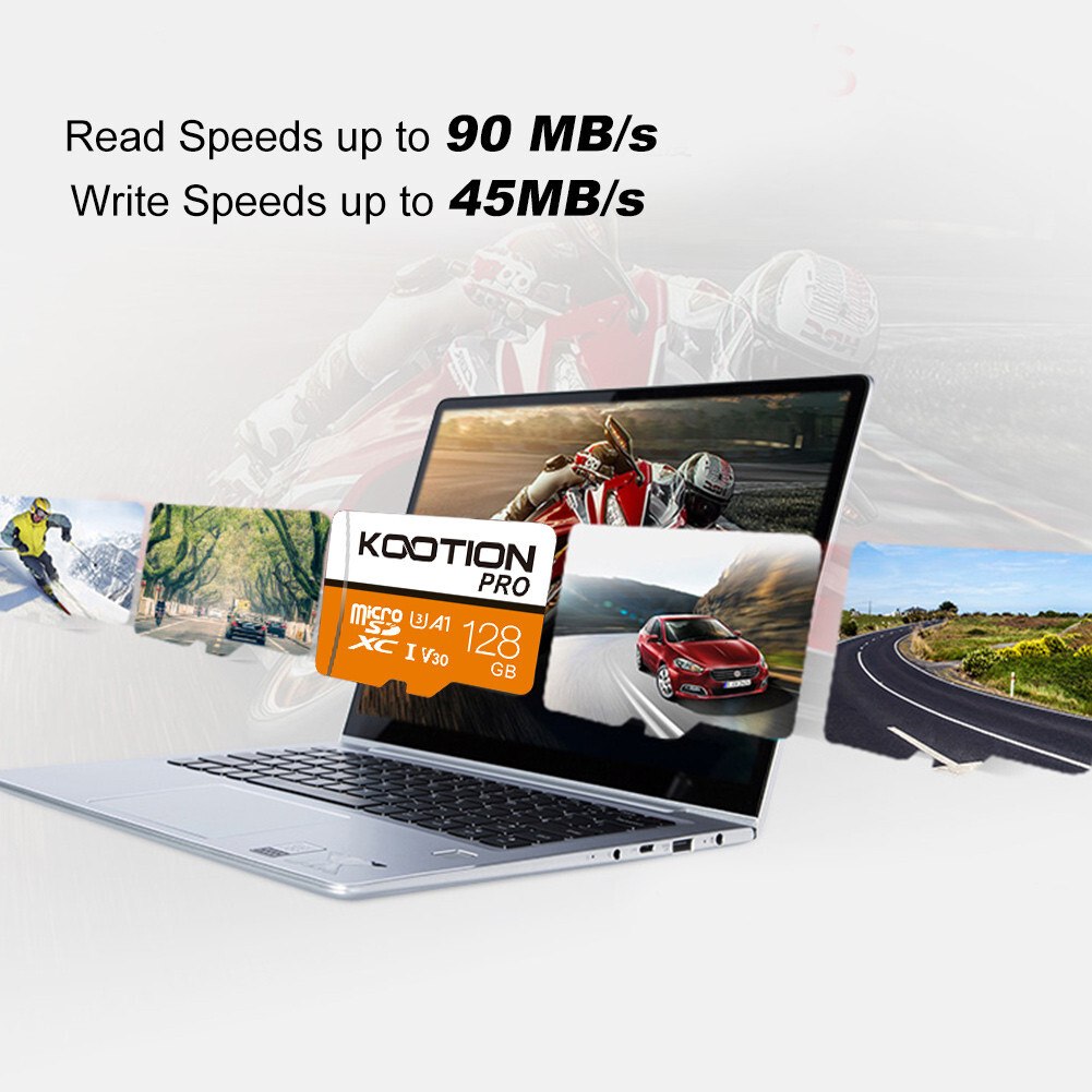 1-3PACK 64GB 128GB 256GB Micro SD Card Class 10 V30 Memory Card U3 TF Card LOT