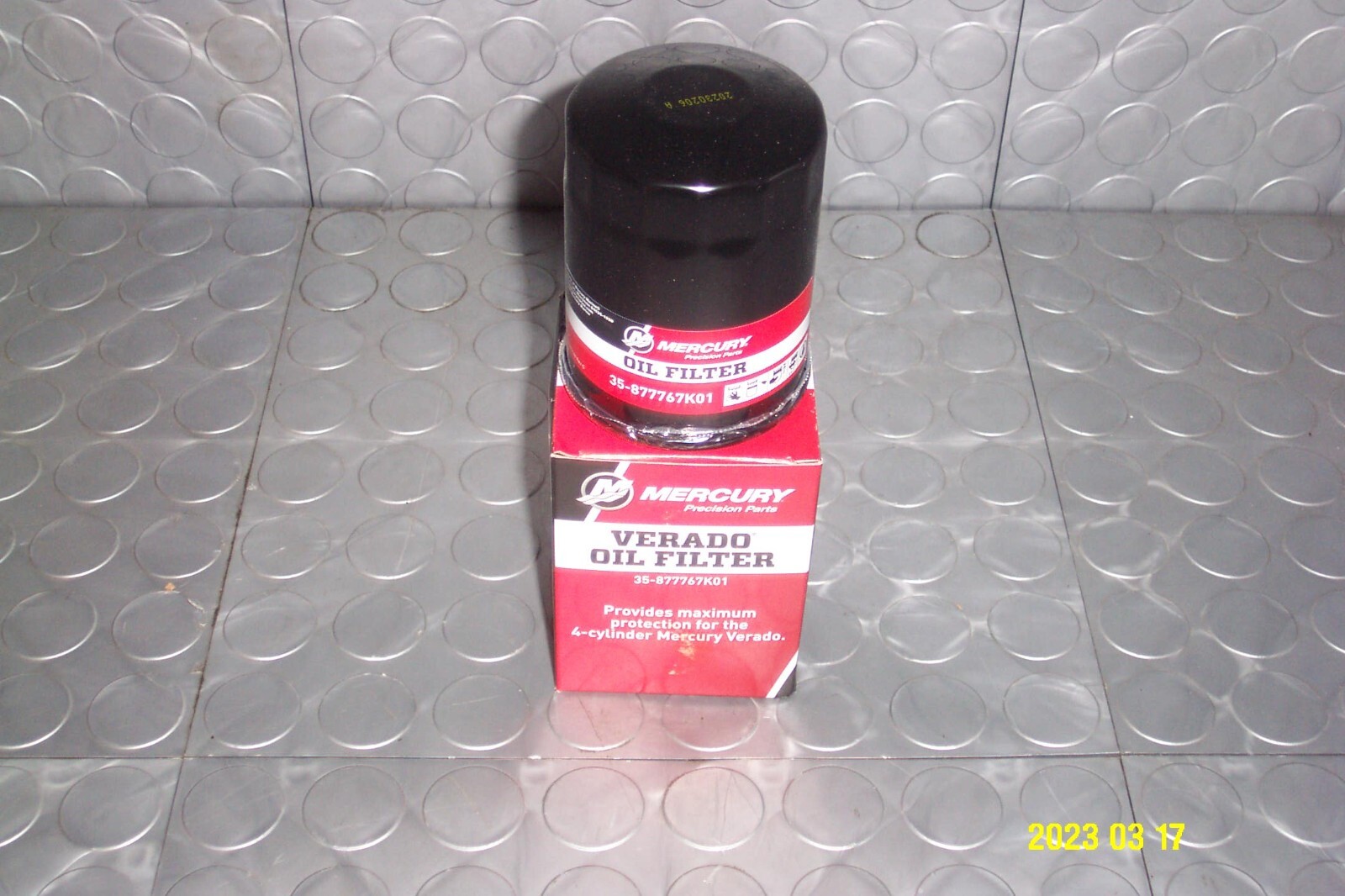 Mercury Quicksilver Verado Oil Filter L4 135 - 200HP OEM PN 35-877767K01 2 pack