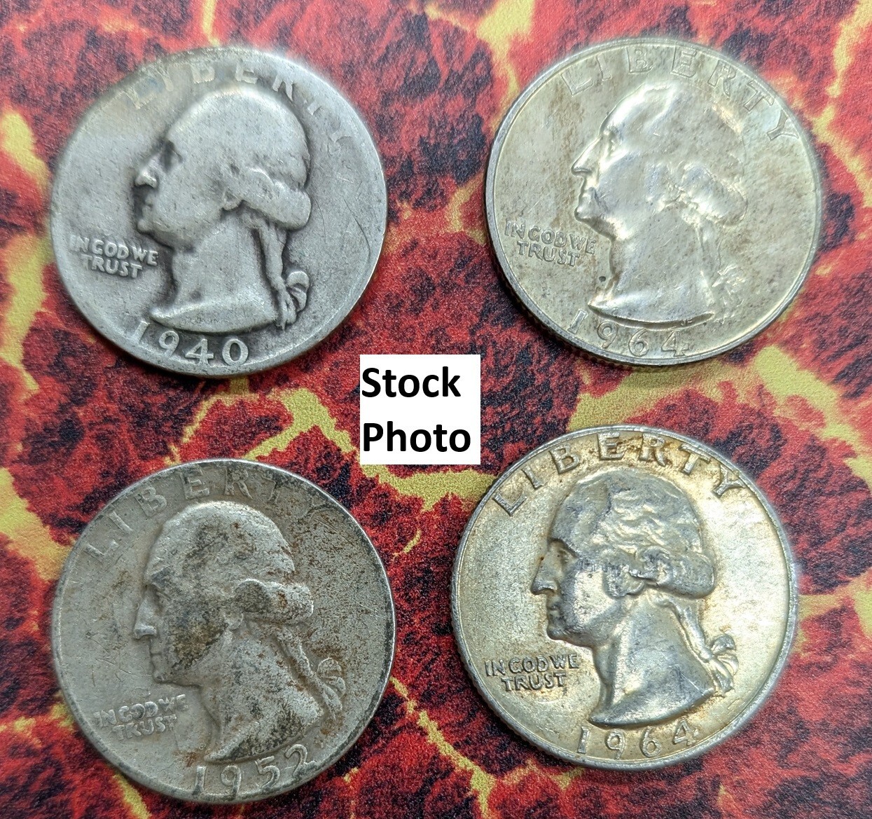 90% Junk Silver Coins $1 Face Value FREE SHIPPING -Mixed Date (4) Quarters