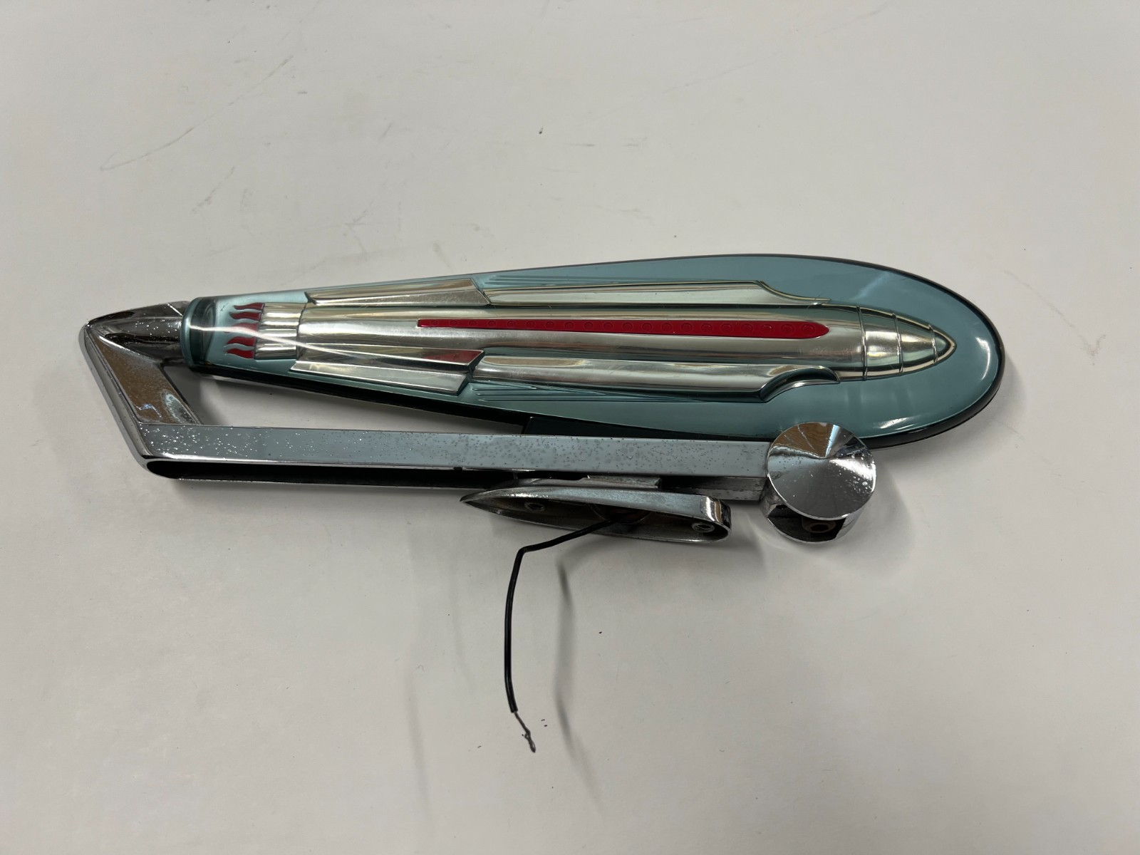 Aftermarket 1950’s Illuminated Rocket Ship Hood Ornament